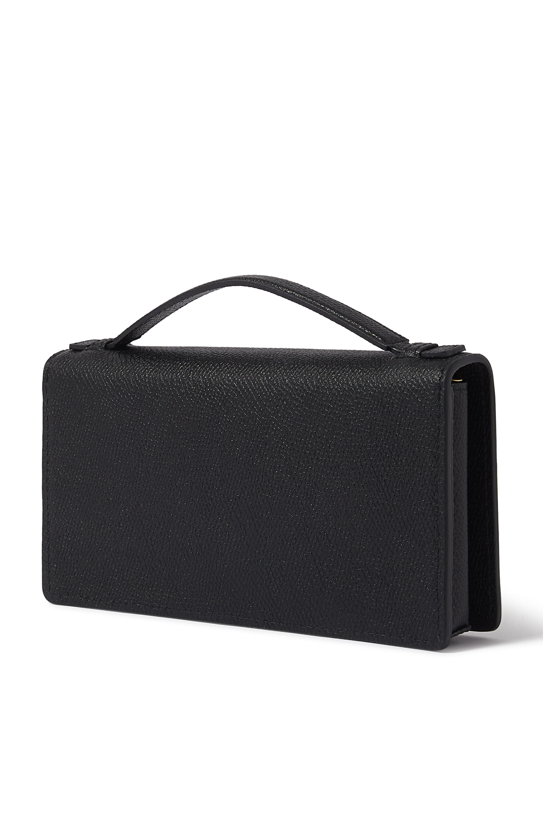 Vlogo Signature Grainy Calfskin Wallet