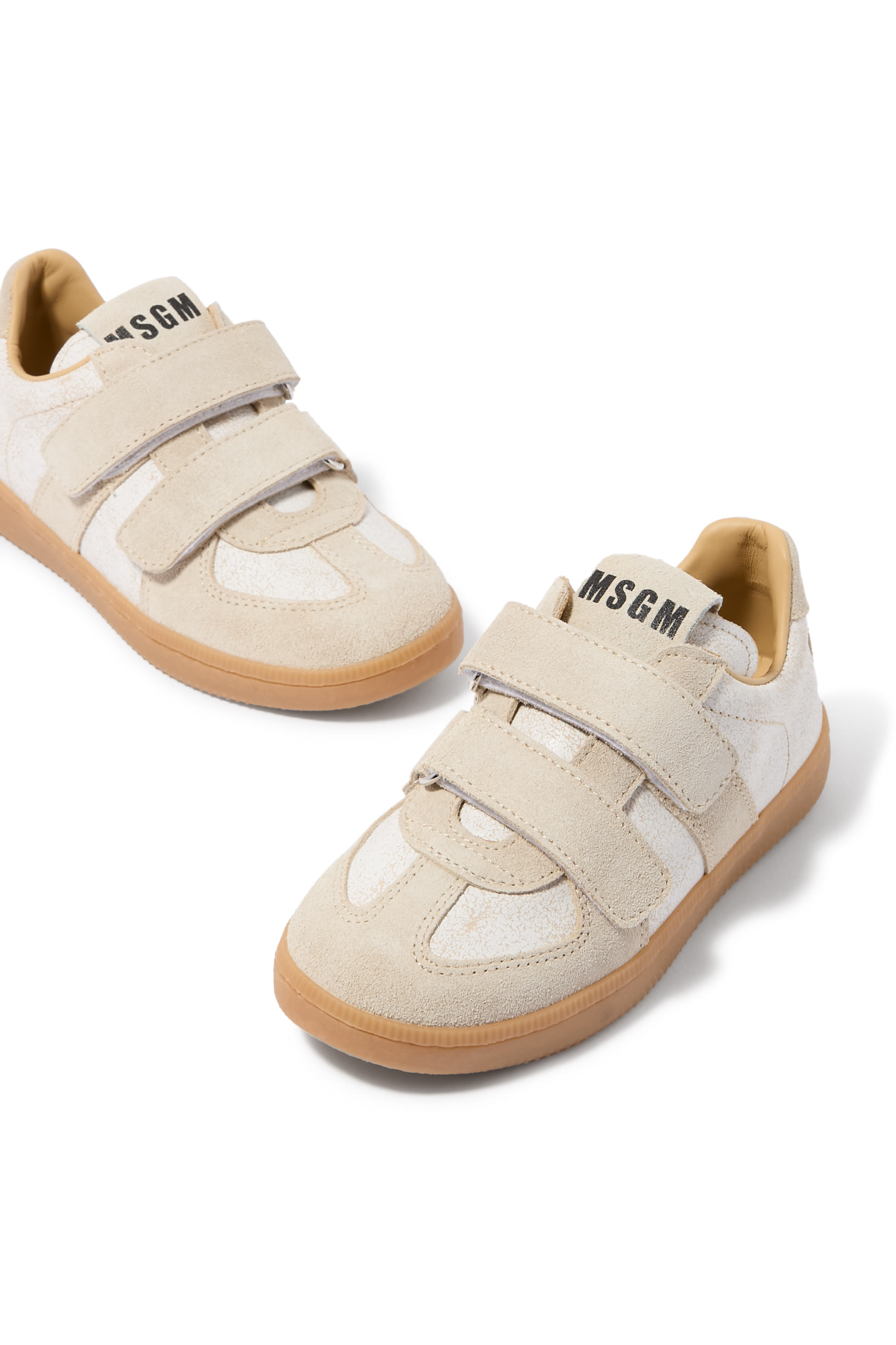Kids Double Velcro Strap Low-Top Sneakers