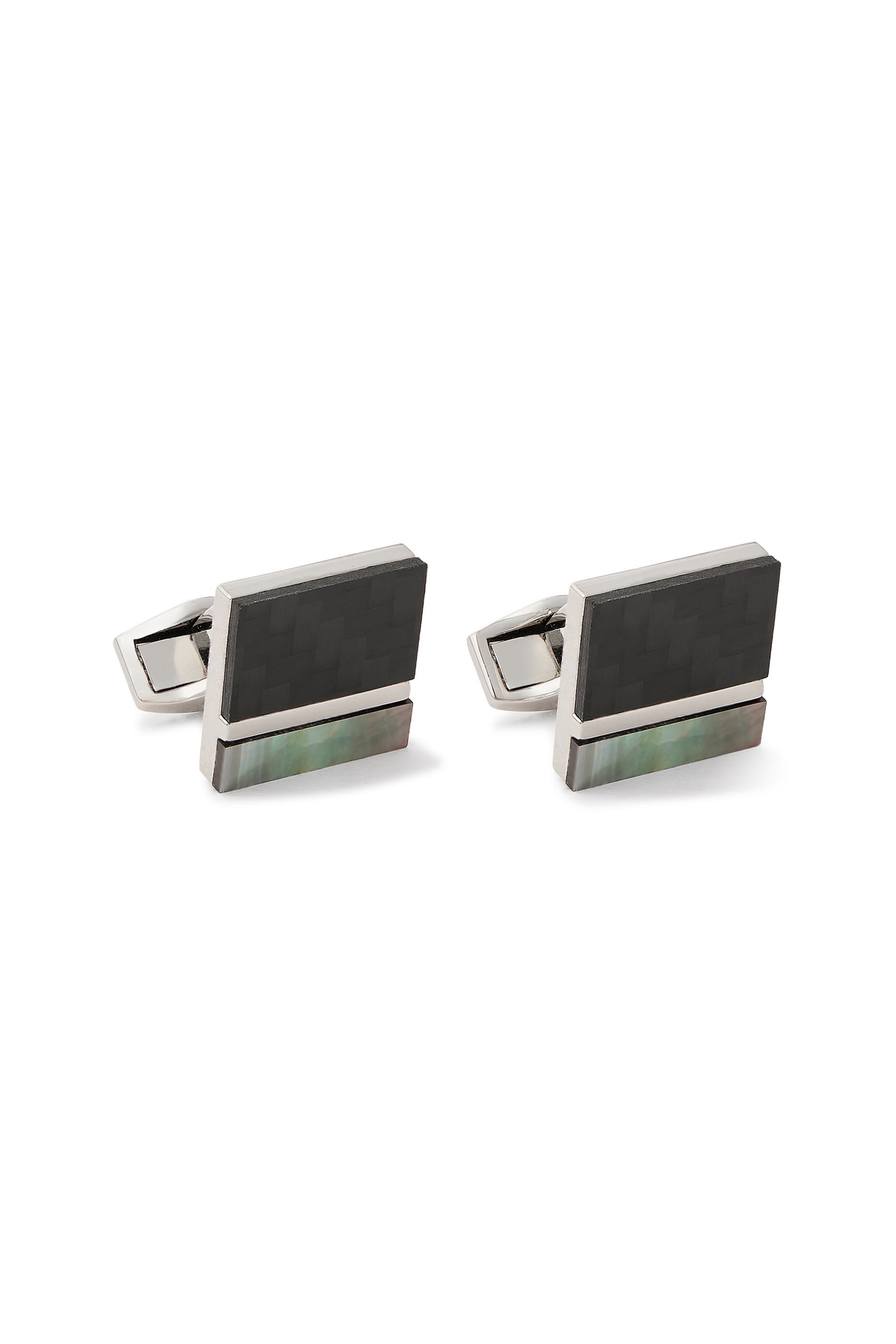 Thompson Carbon Enhance Cufflinks, Bronze Plated & Carbon Fibre
