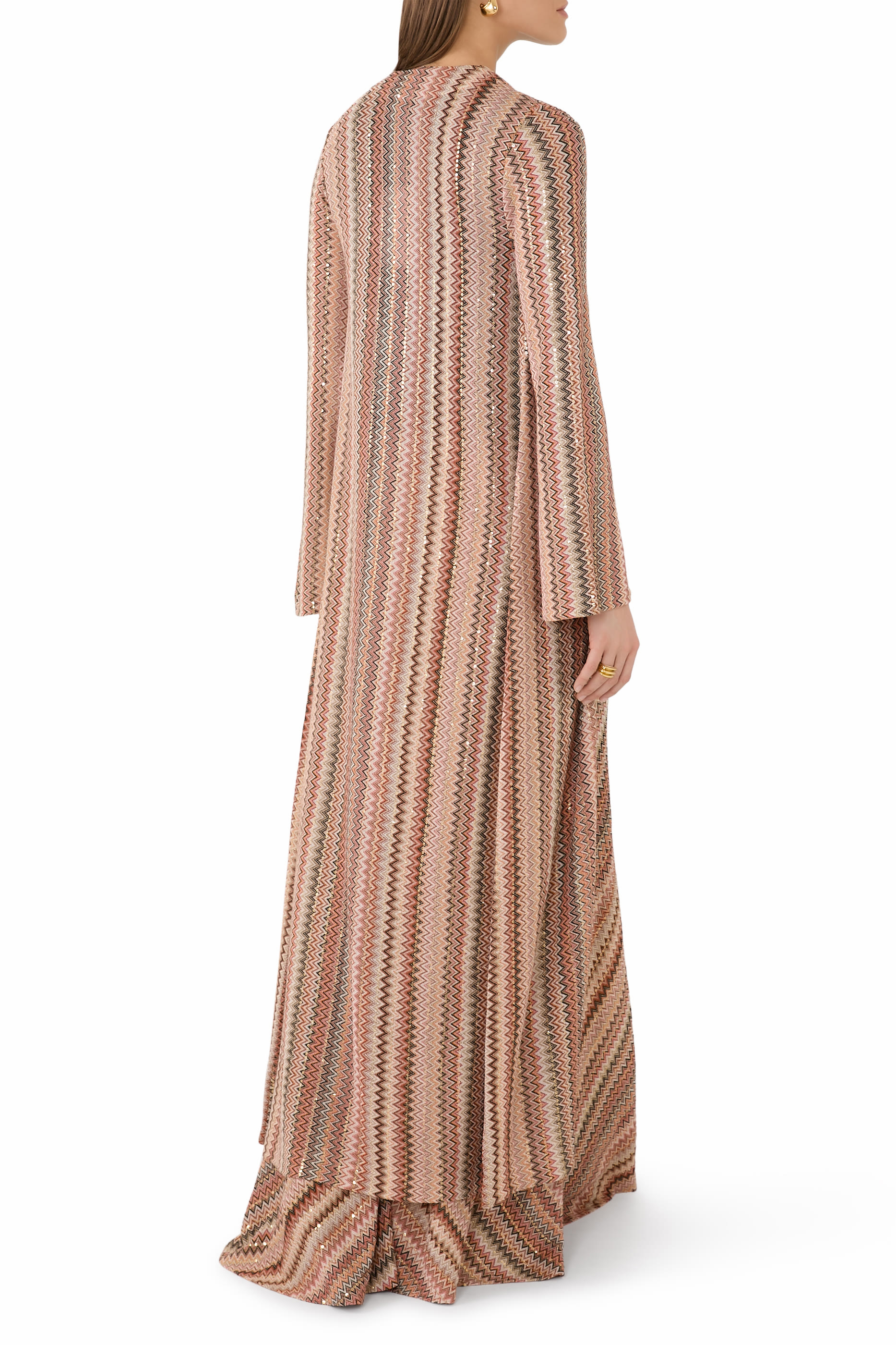 Zigzag Lamé Cardigan