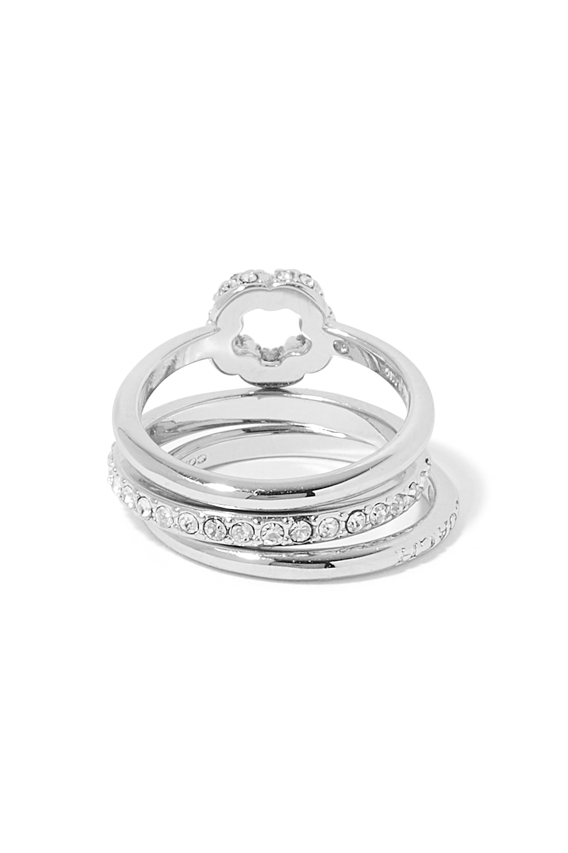 Signature Pav&eacute; Tea Rose Ring Set