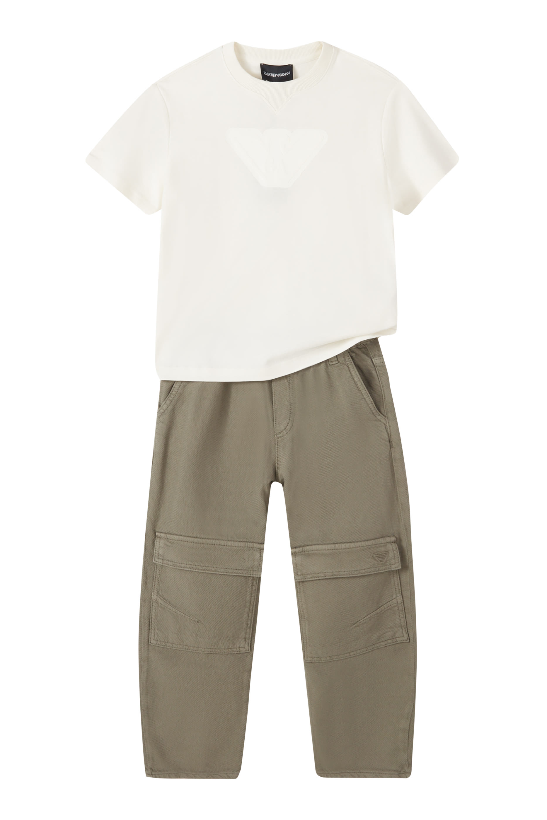 Kids Embossed Oversized Eagle Jersey T-Shirt