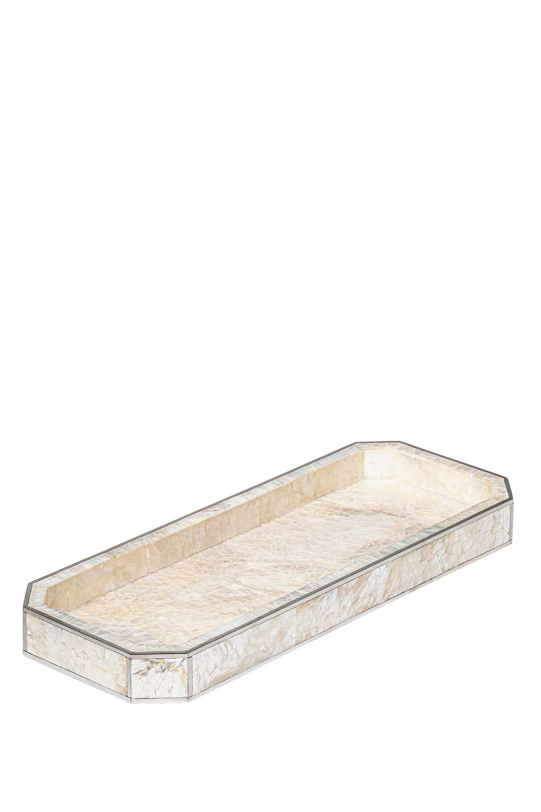 Crackled Mop Shell Vanity Tray