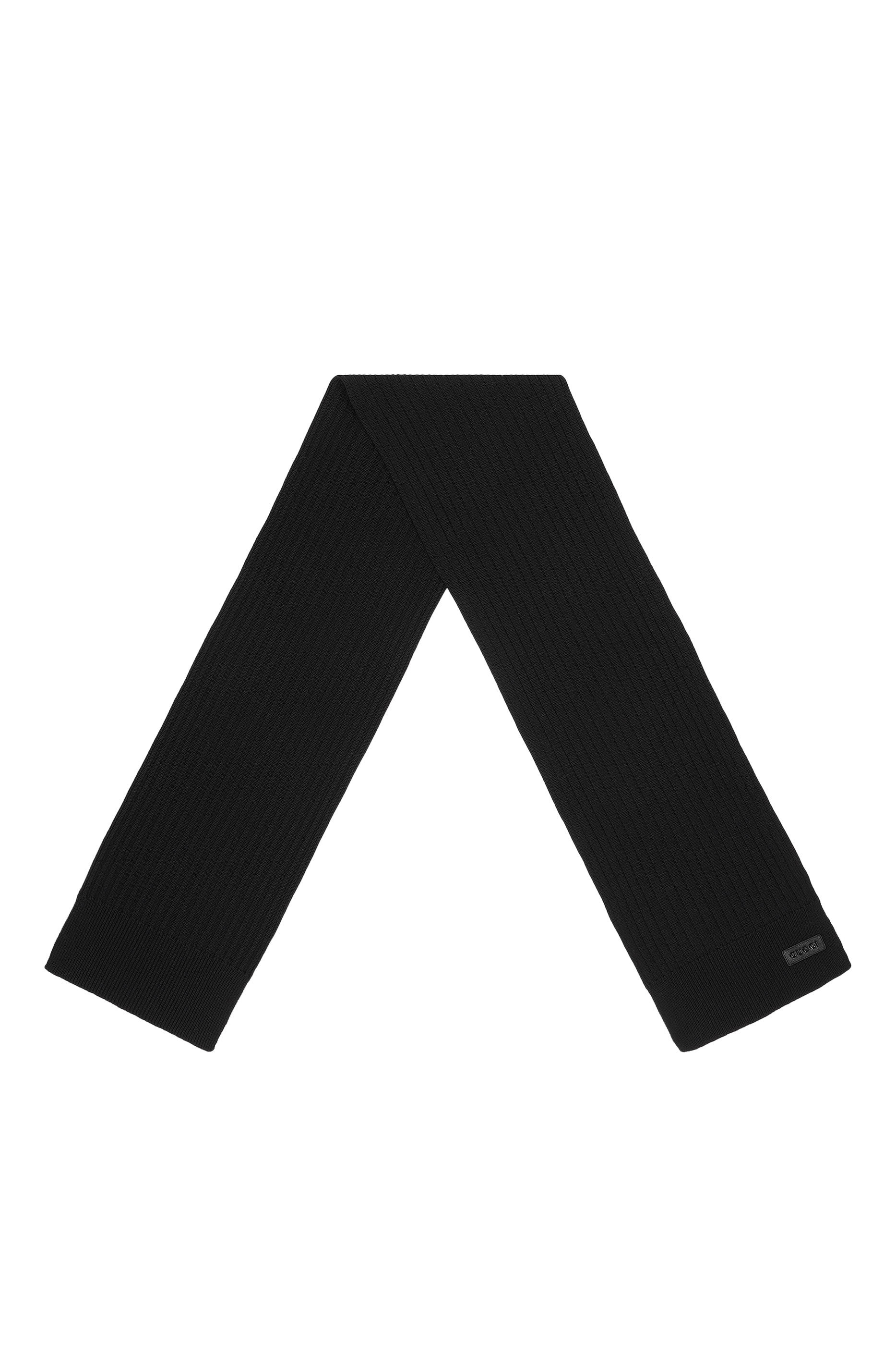 Knit Wool Scarf with Logo