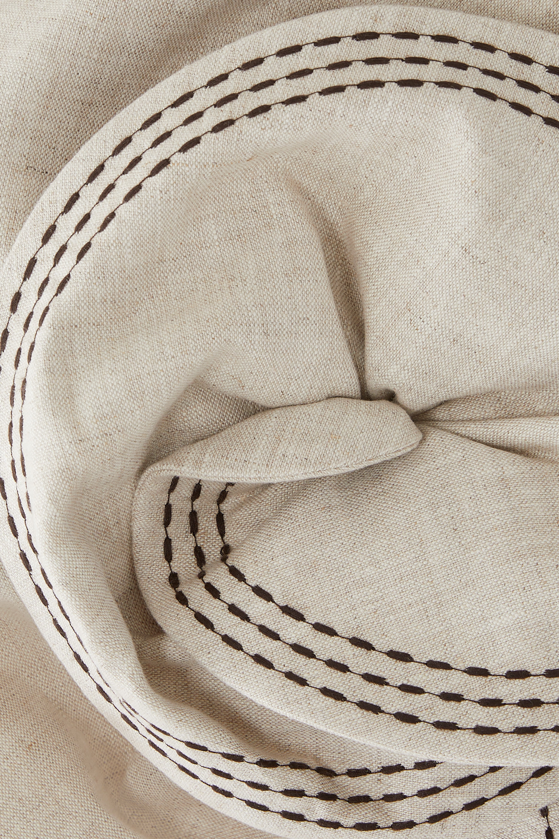 Fossiles Embroidered Linen Crop Top