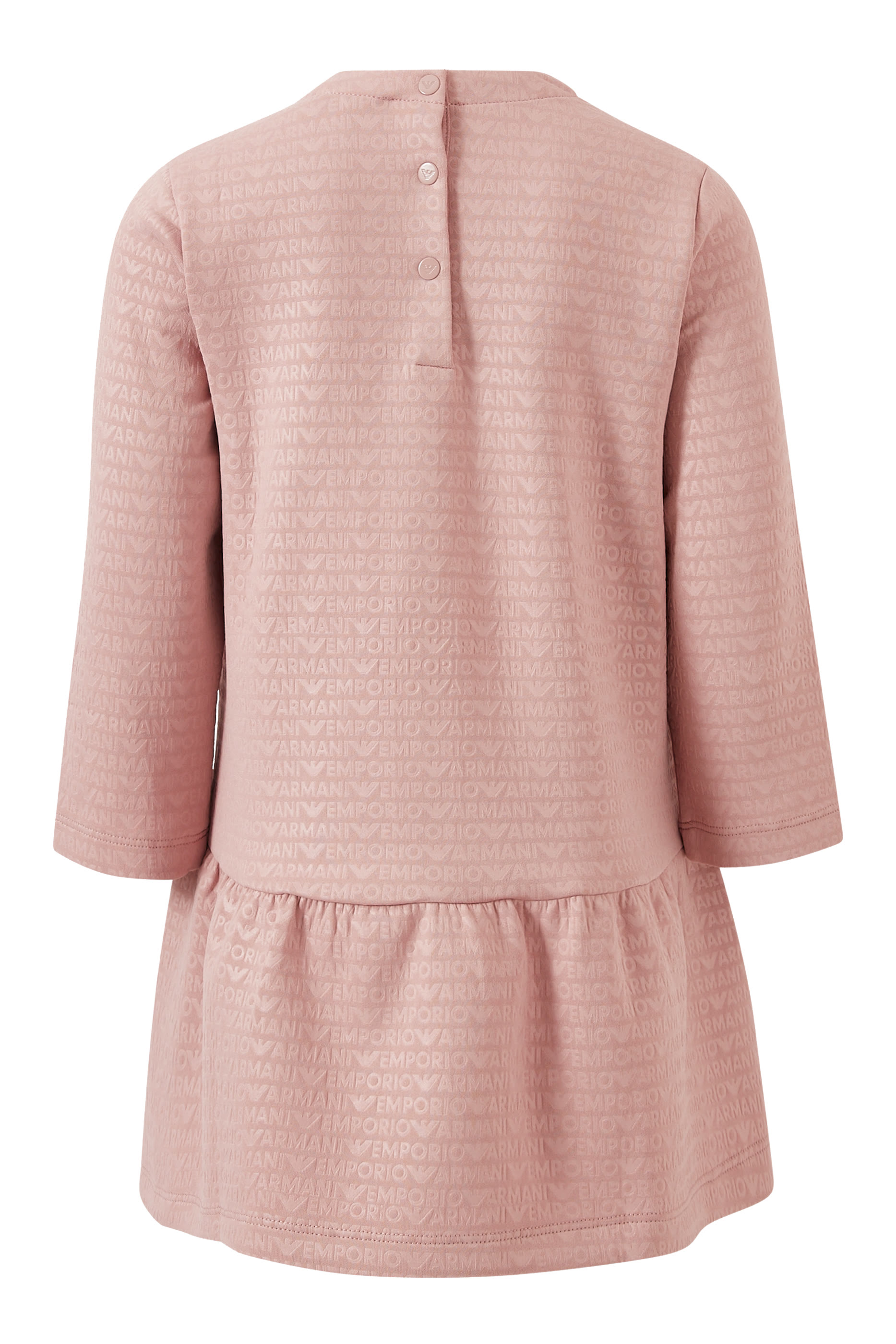 Kids All-Over EA Logo Text Dress