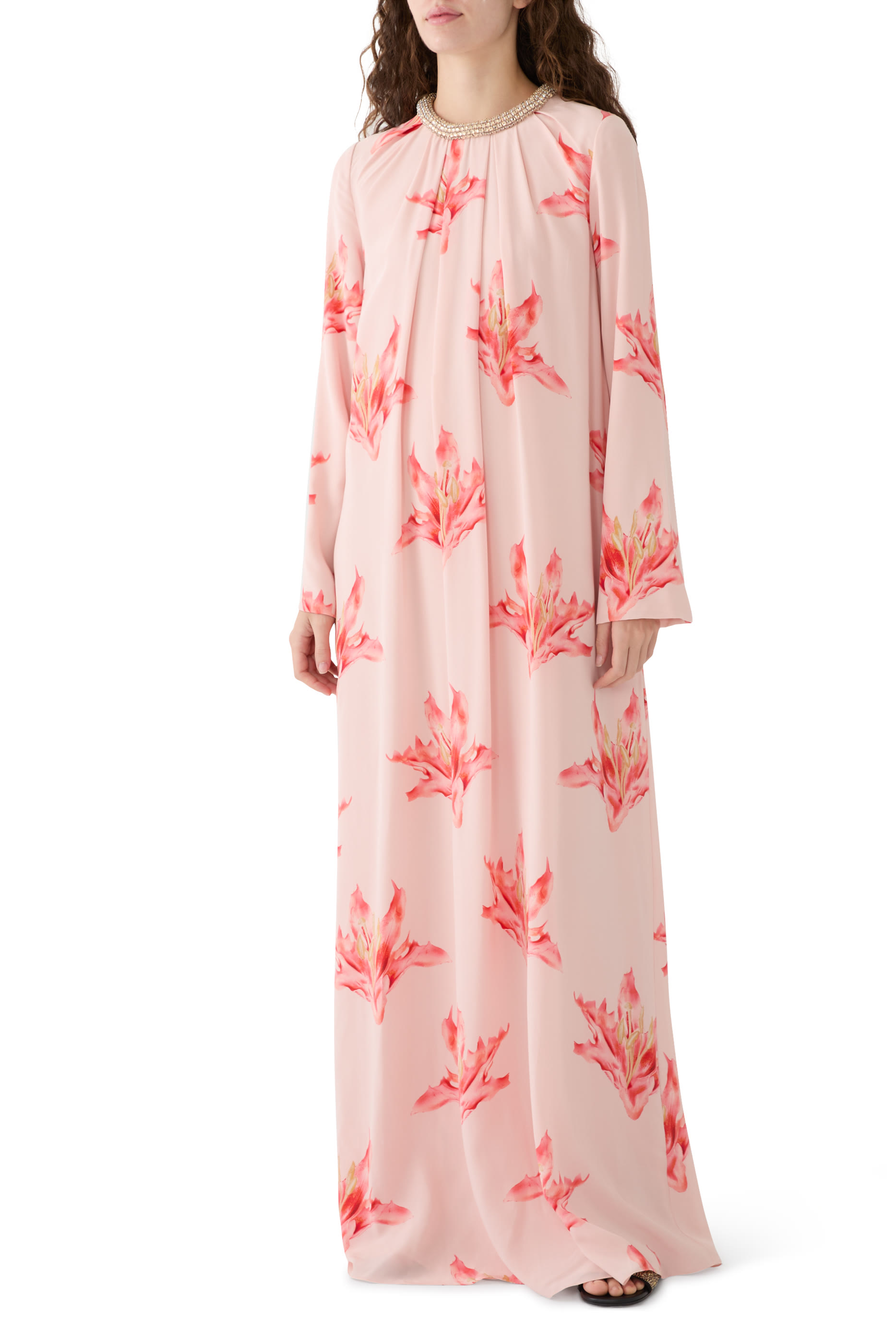 Flame Lily Long Tunic Dress