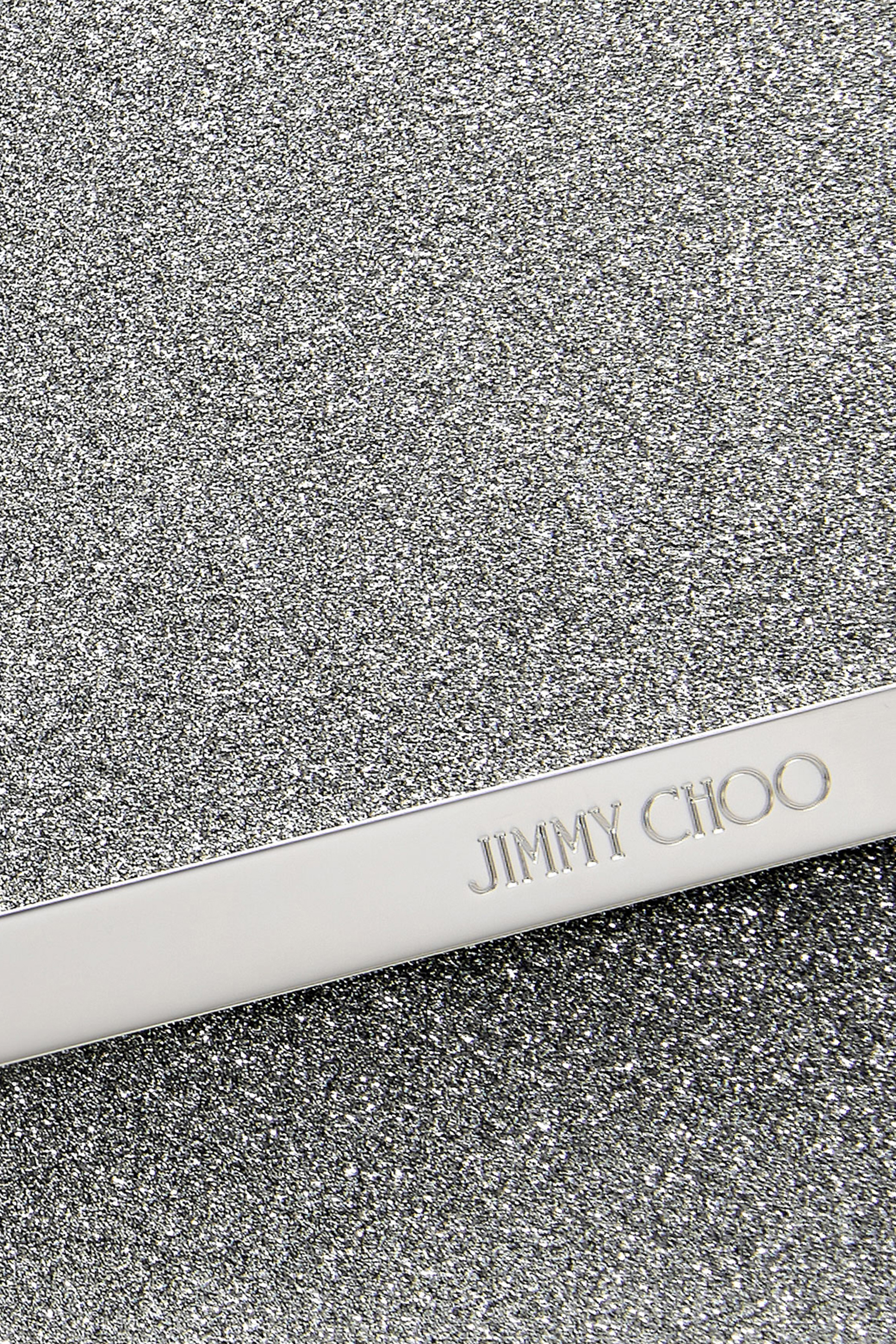 Medium Emmie Fine Glitter Leather Clutch