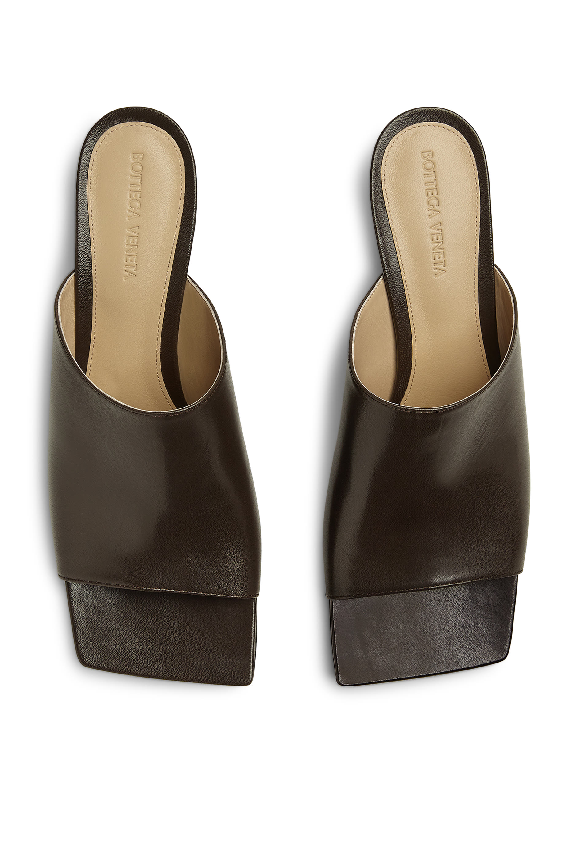 Stretch Leather Mules