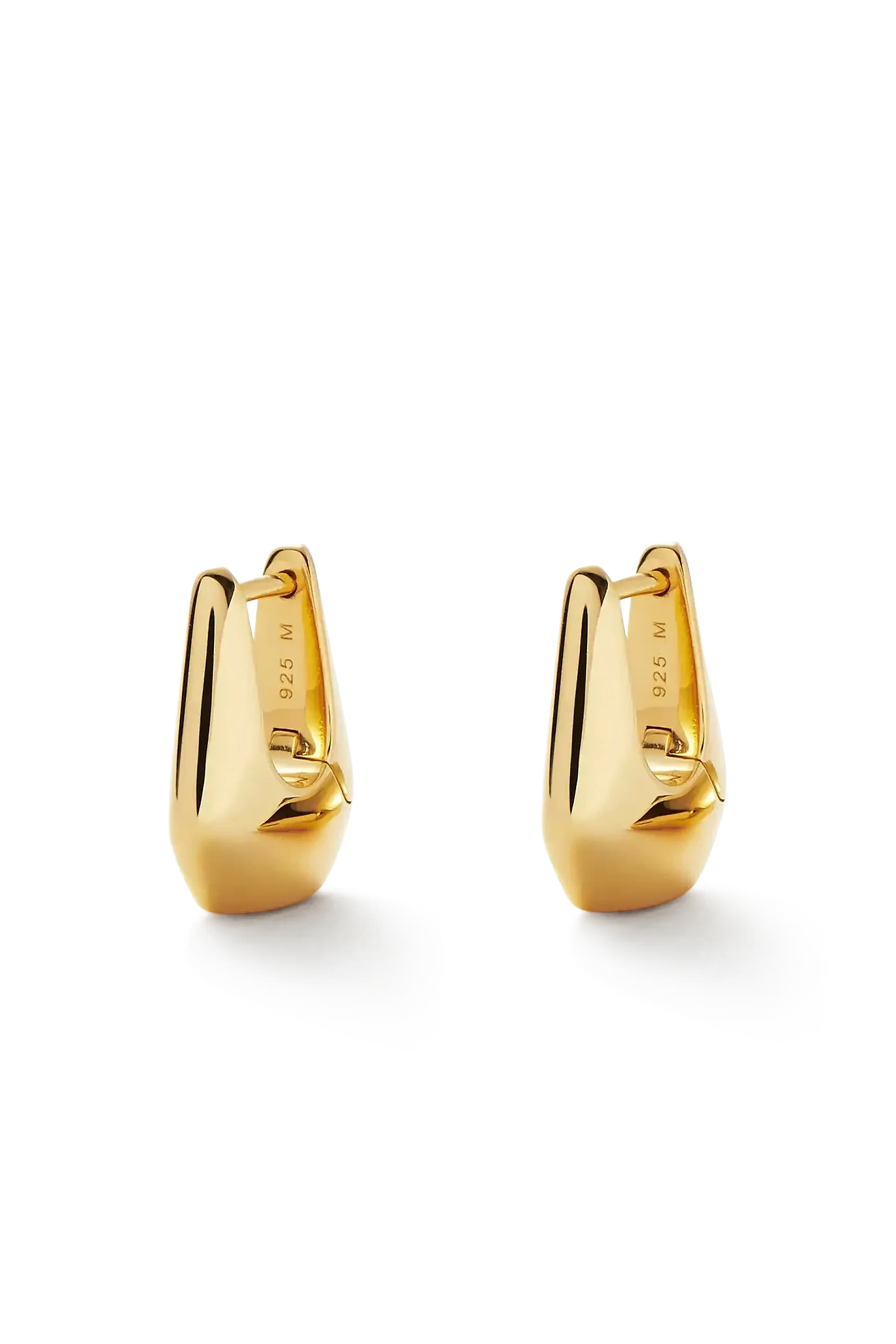 Lucy Williams Mini Graduated Hoops, 18K Gold Plated Vermeil on Sterling Silver
