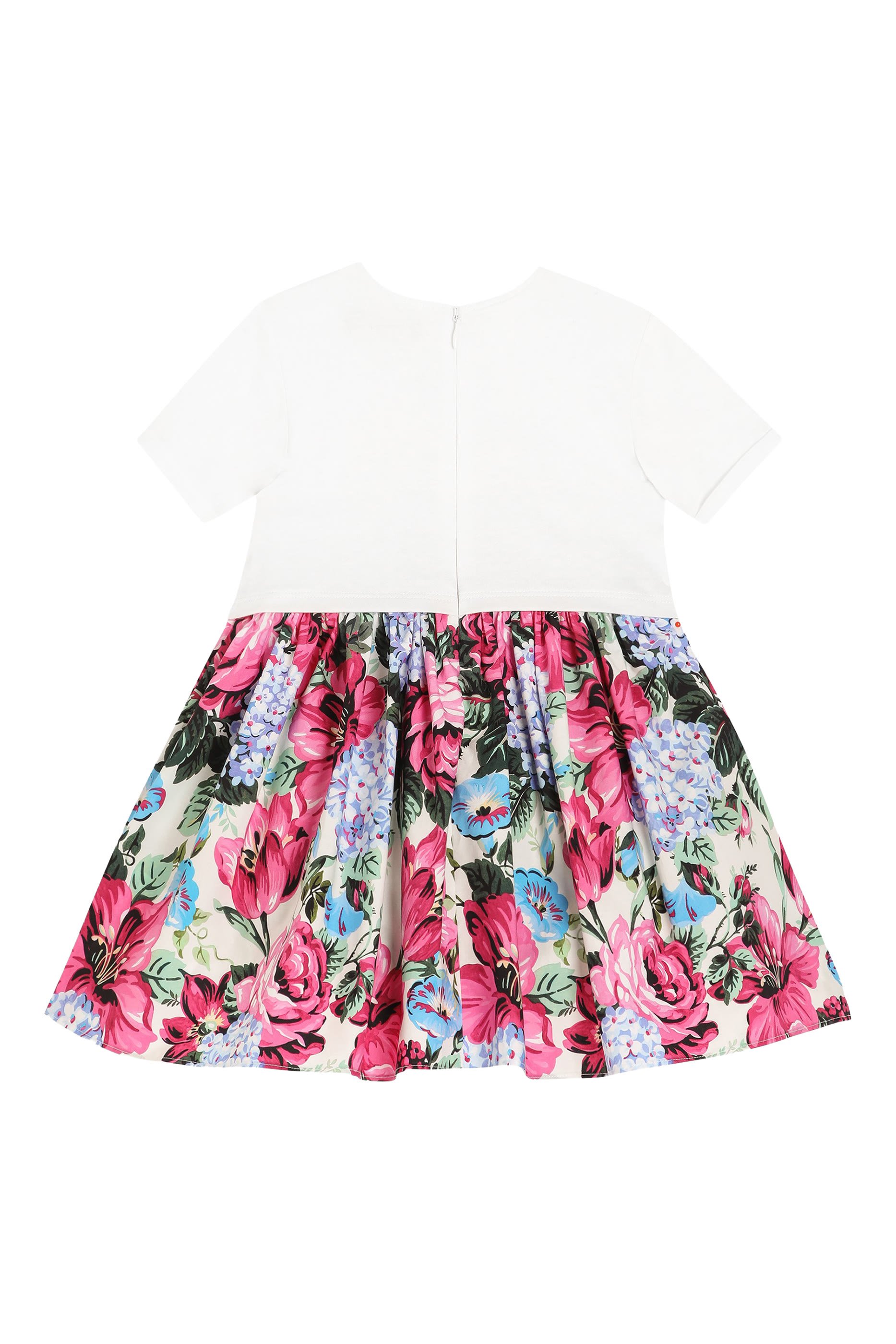 Kids Printed Poplin and Jersey Dress