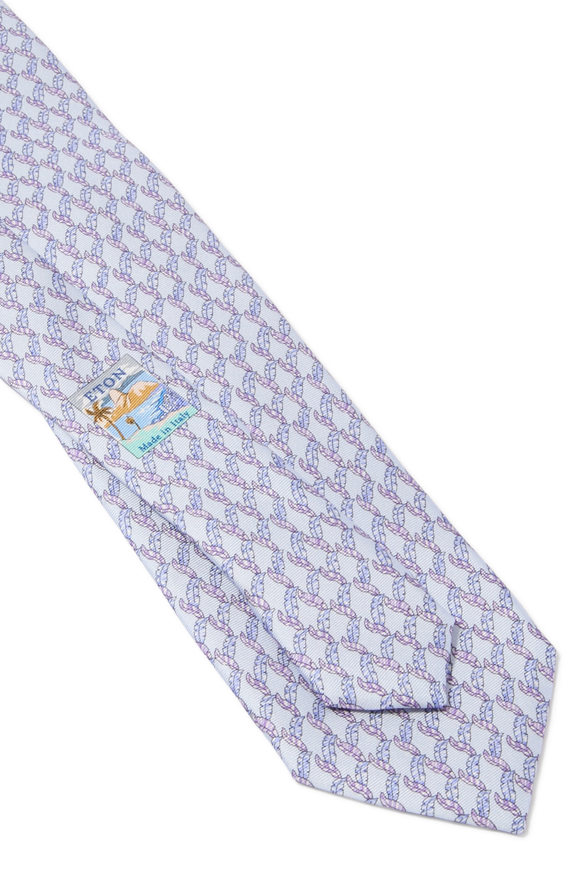 Leaf Print Silk Tie