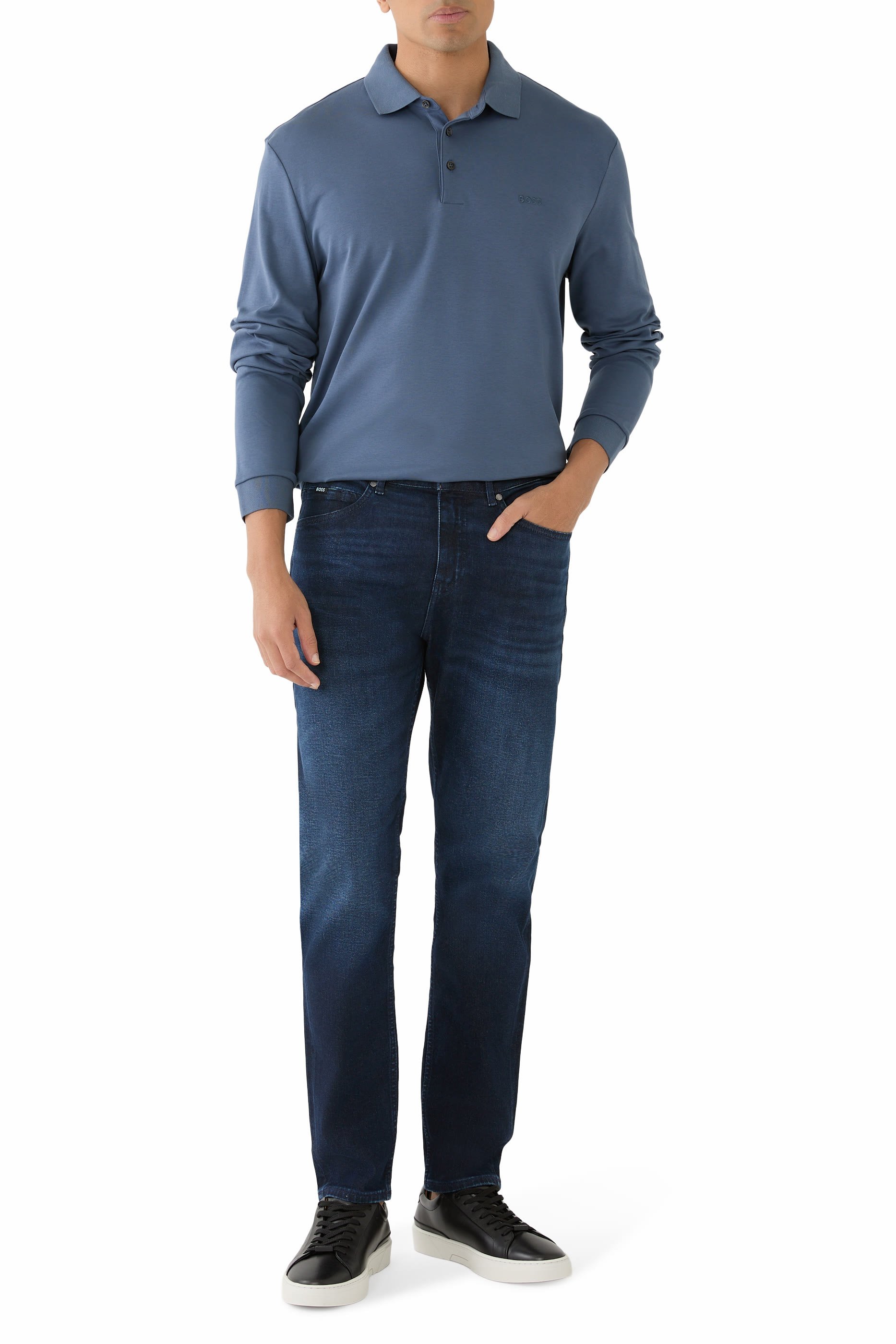 Logo Long Sleeves Polo Shirt