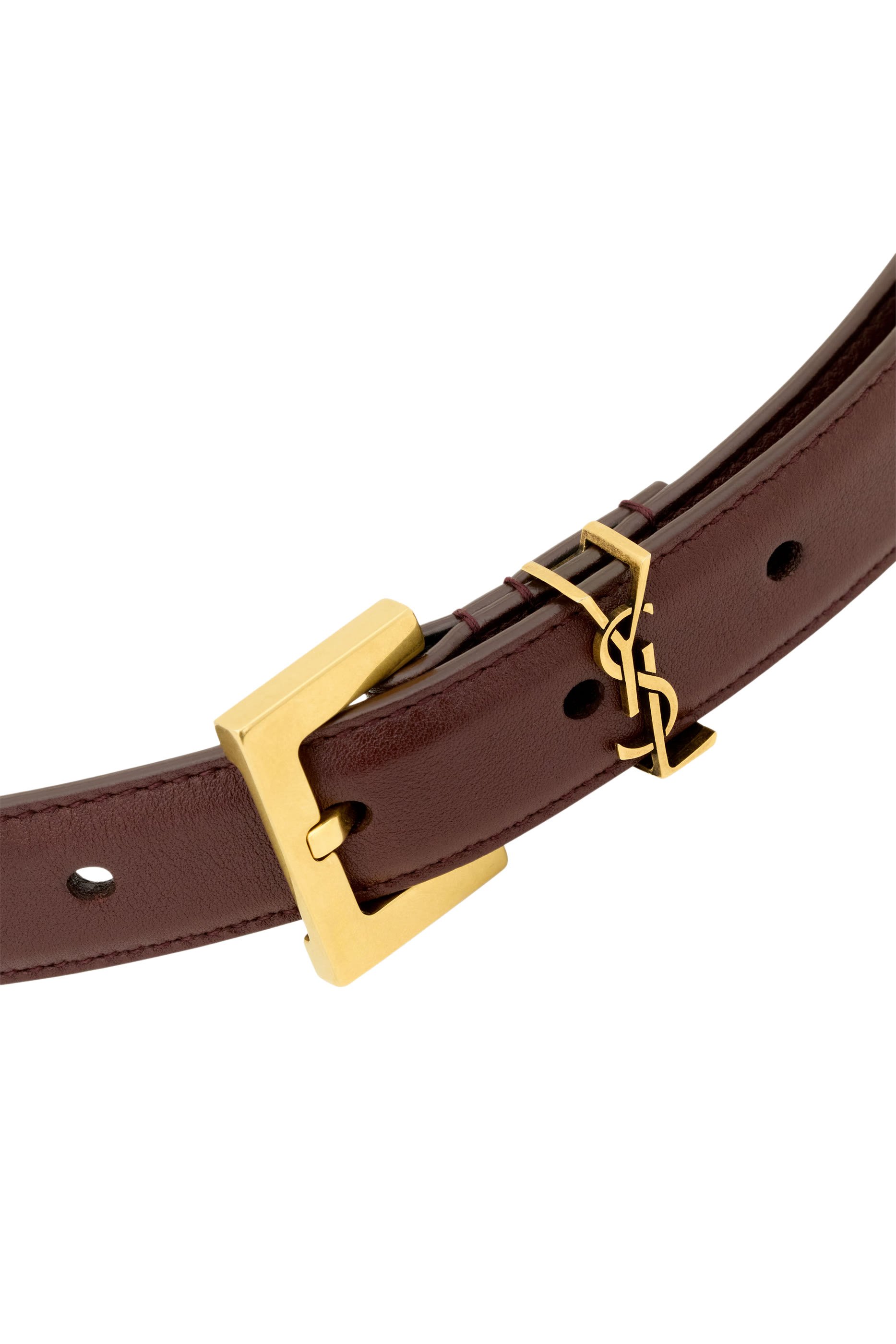 Cassandre Thin Belt in Smooth Leather