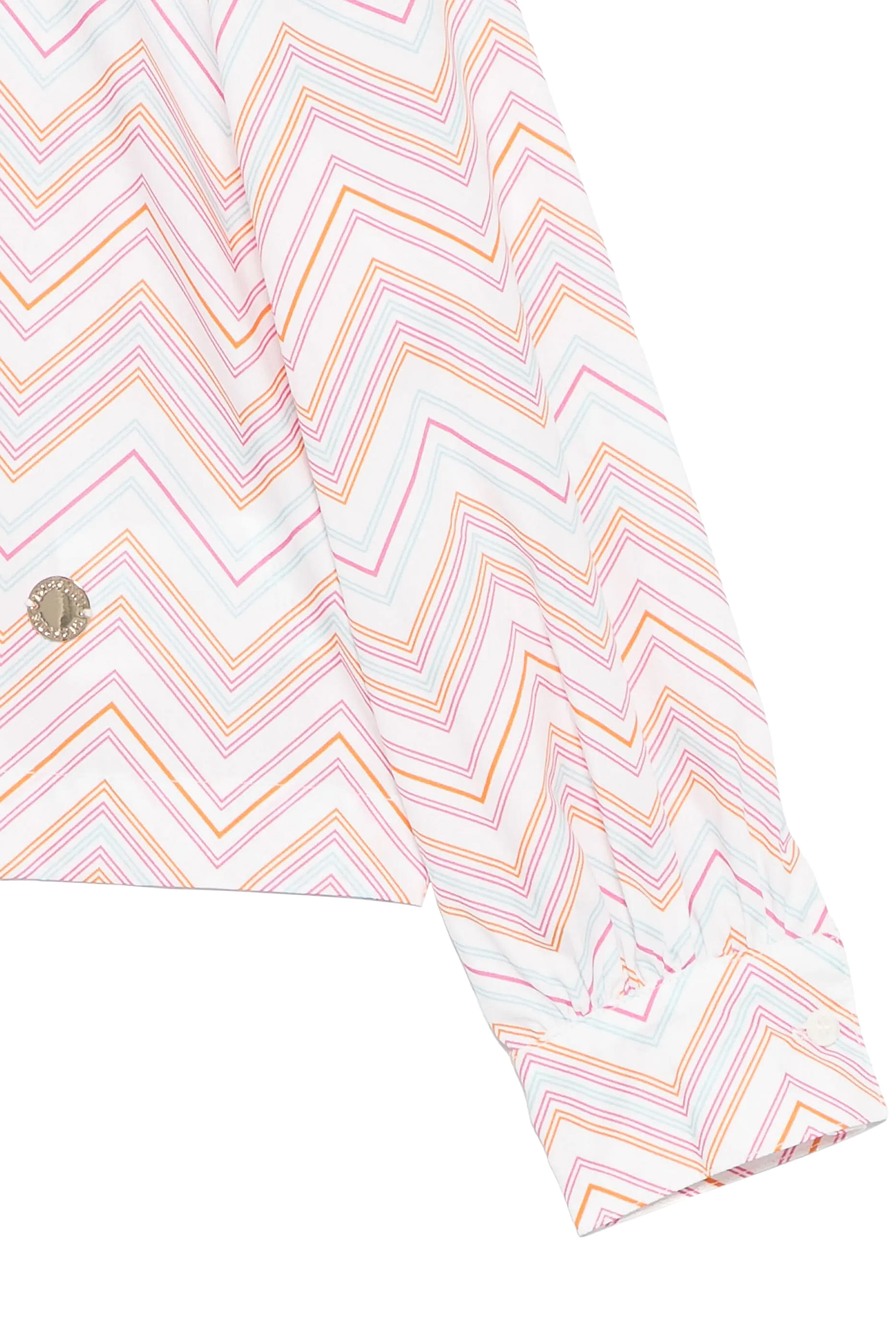 Kids Zigzag Print Poplin Shirt