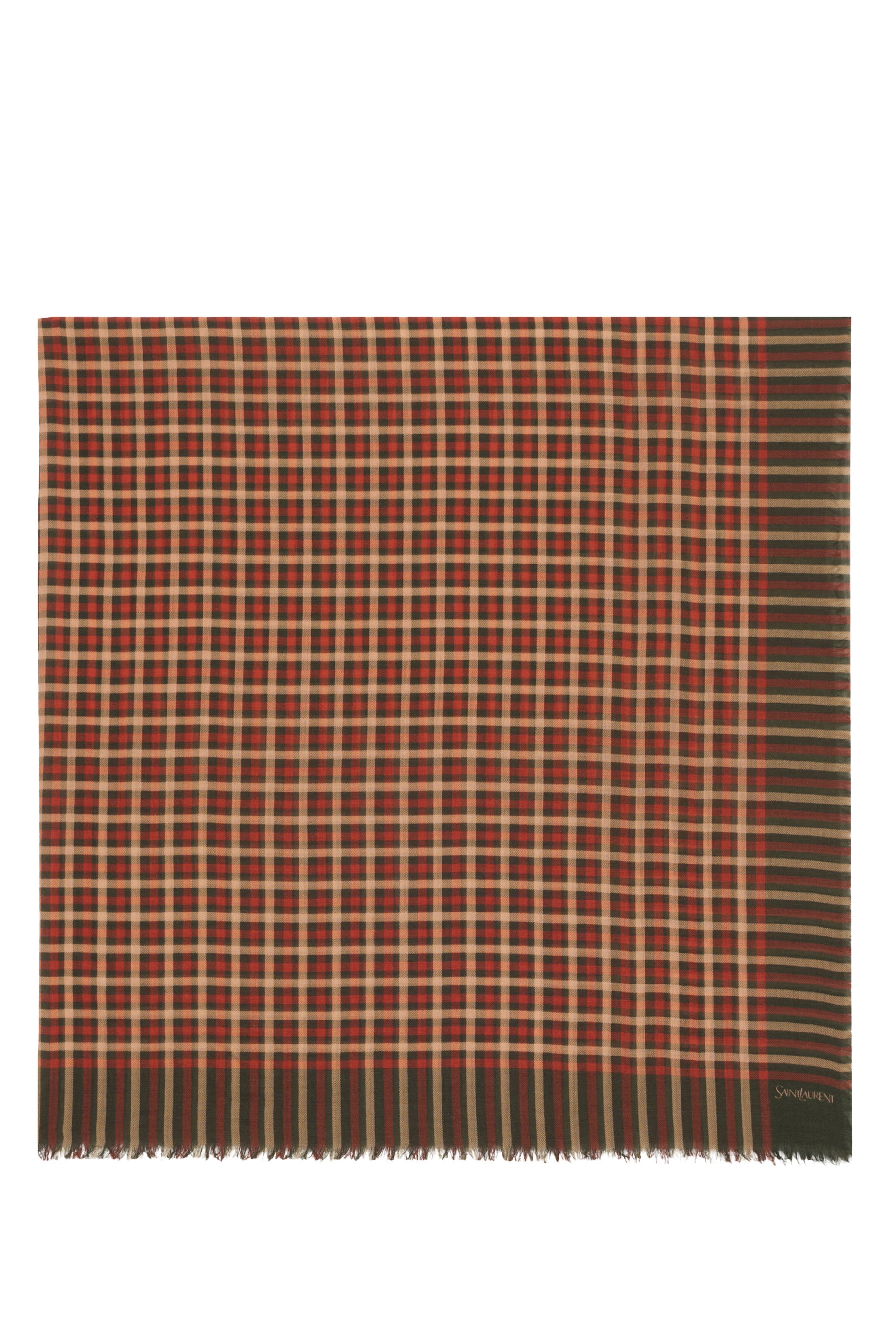 Logo Wool Twill Scarf