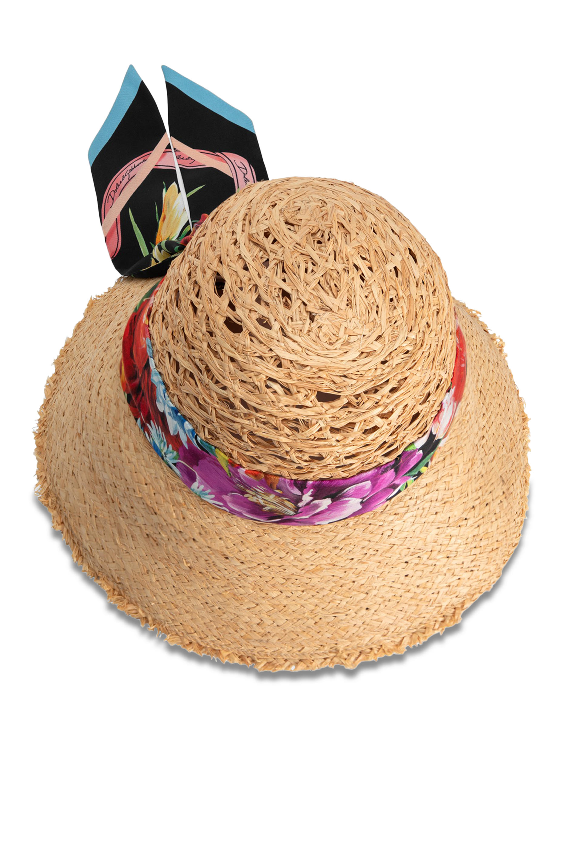 Bandeau Scarf Straw Hat