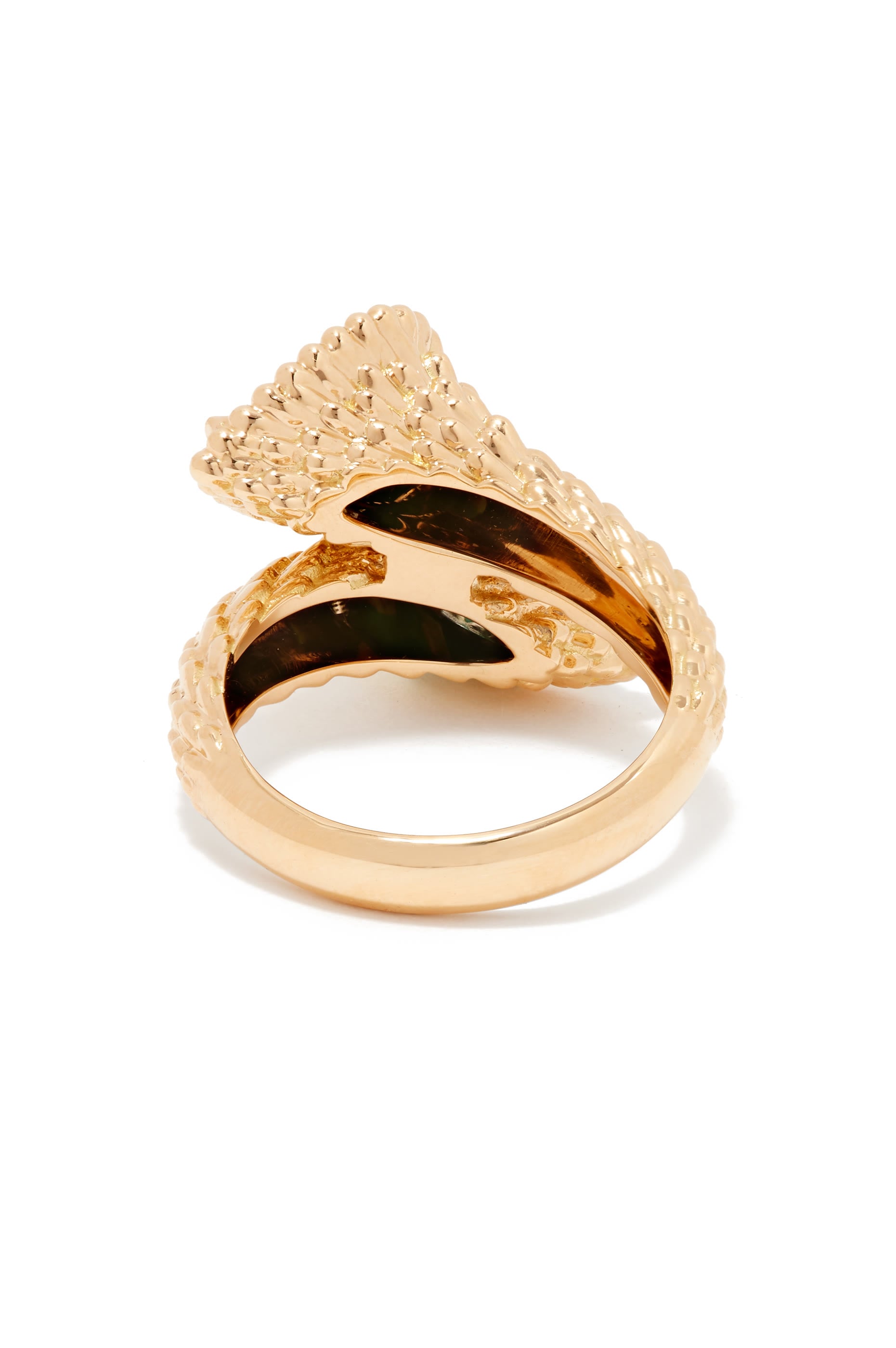Serpent Boh&egrave;me Ring, 18k Yellow Gold & Malachite