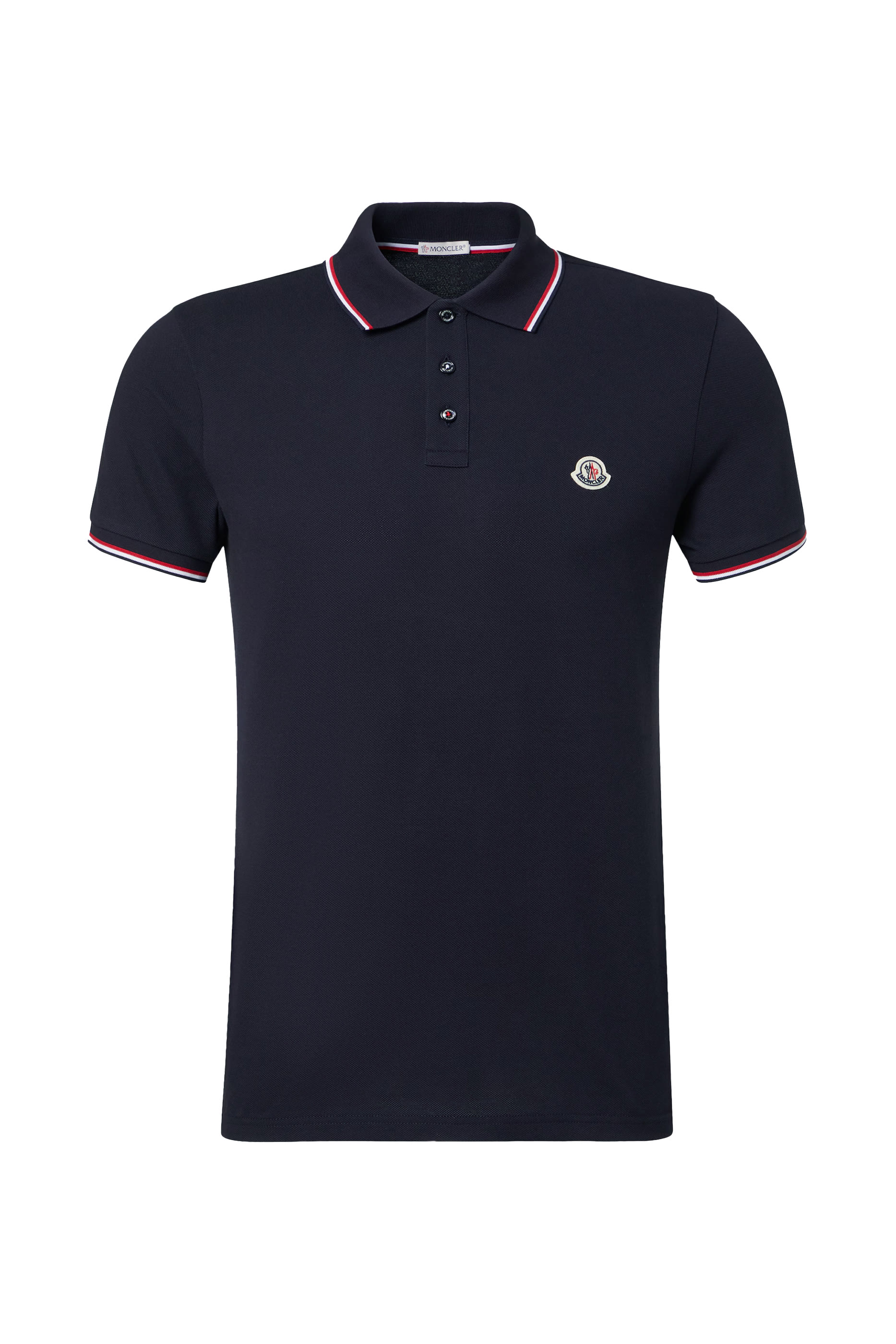 Tricolor-Trimmed Cotton Piquet Polo Shirt