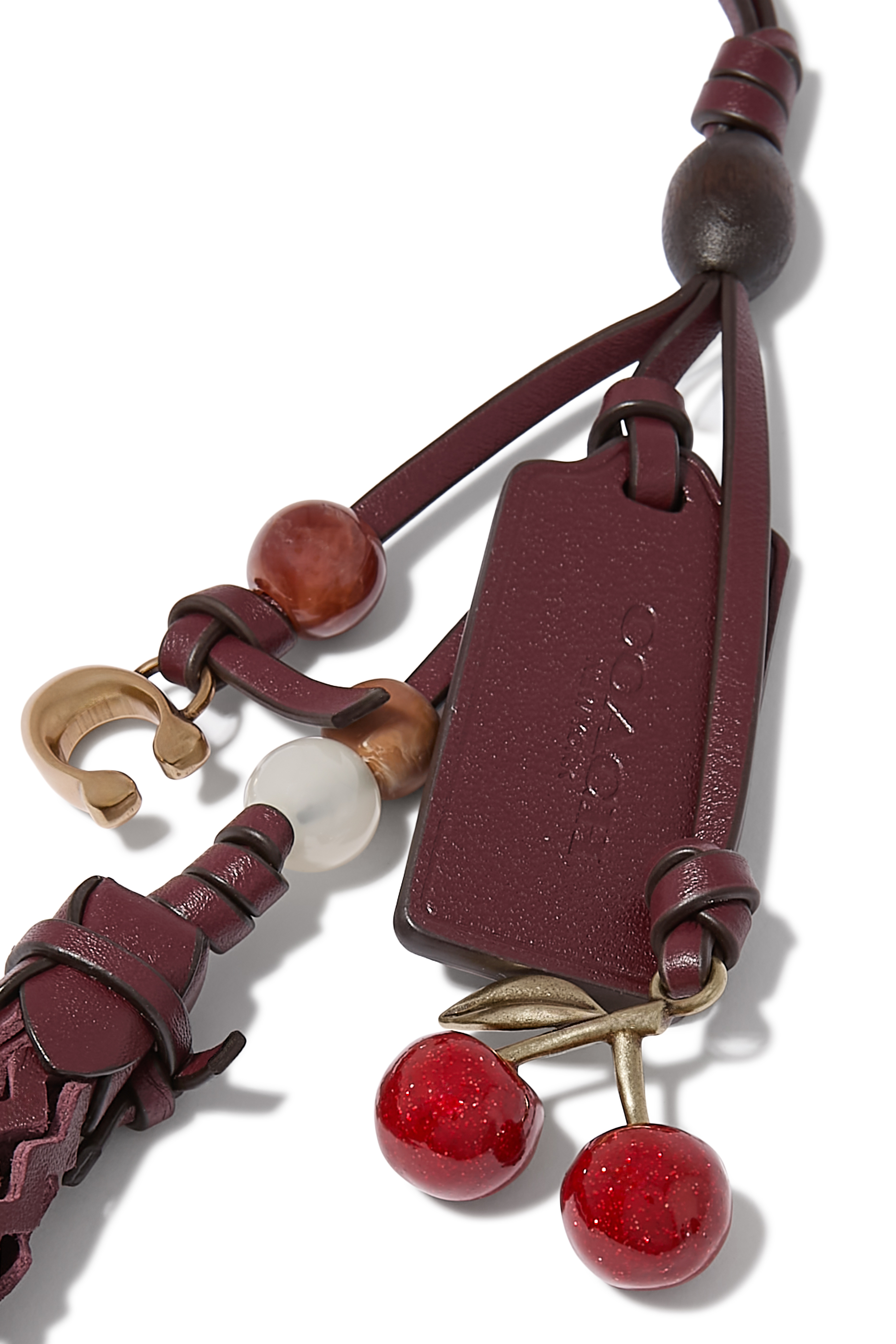 Cherry Heritage Leather Bag Charm