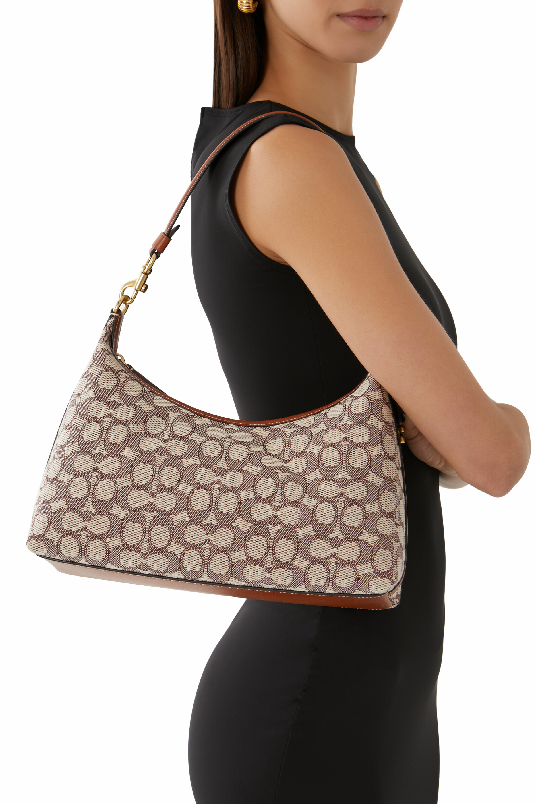 Juliet 38 Signature Jacquard Shoulder Bag