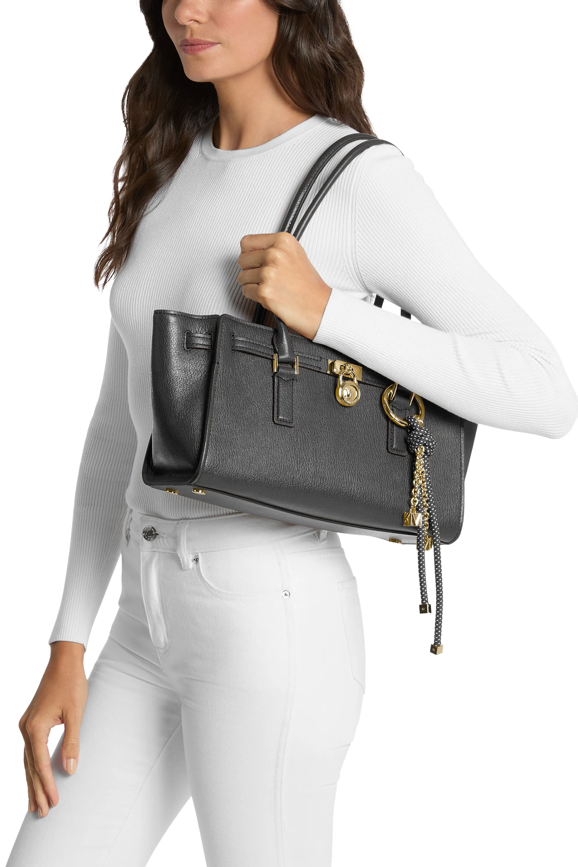 Hamilton Moderne Small Leather Satchel