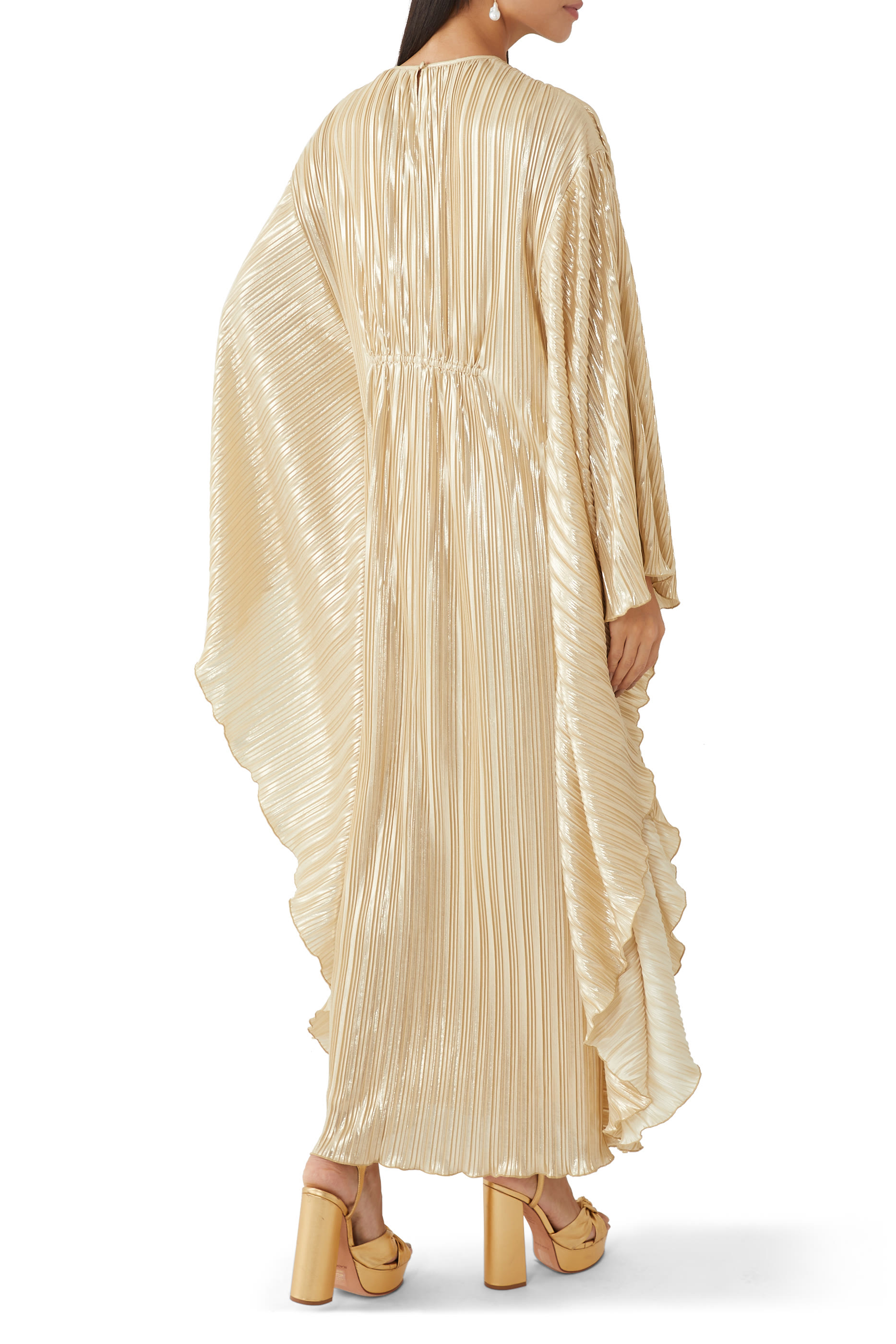 Farrah Plisse Kaftan Dress