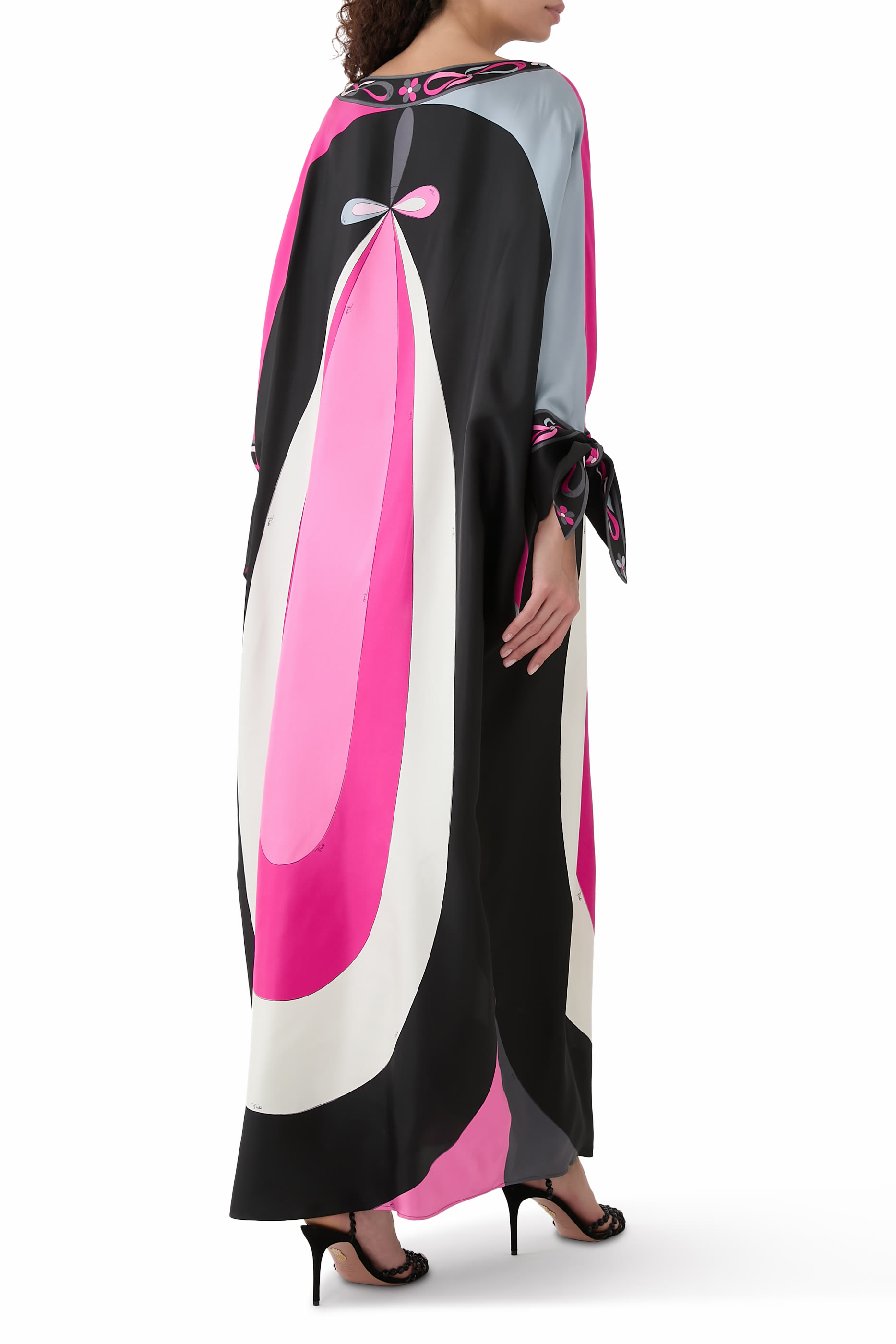 Maddalena Print Silk Twill Kaftan