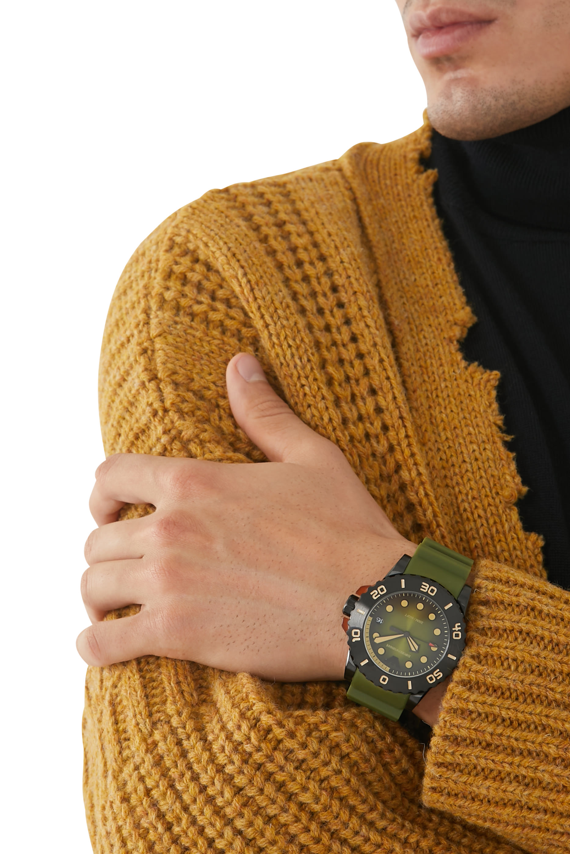 Aqua Polyurethane Watch, 46mm