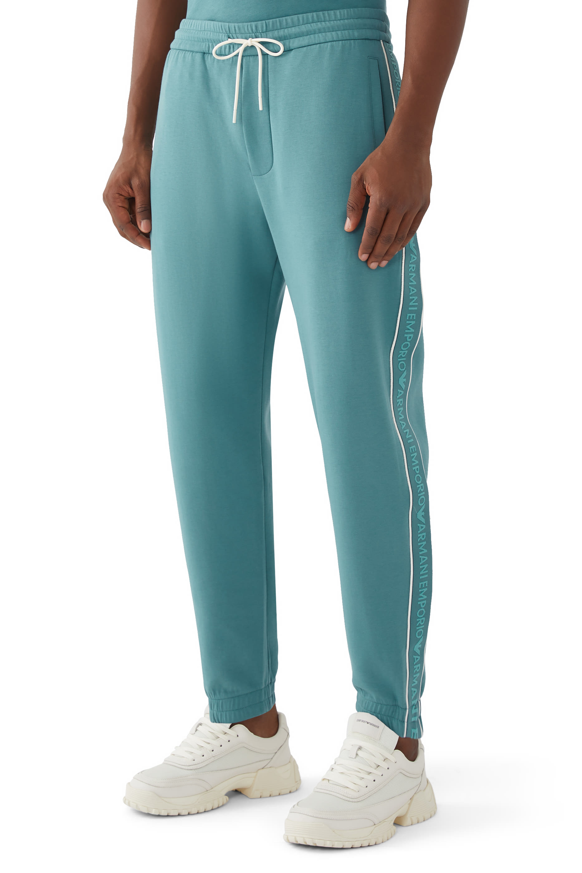 Logo Tape Double-Jersey Joggers