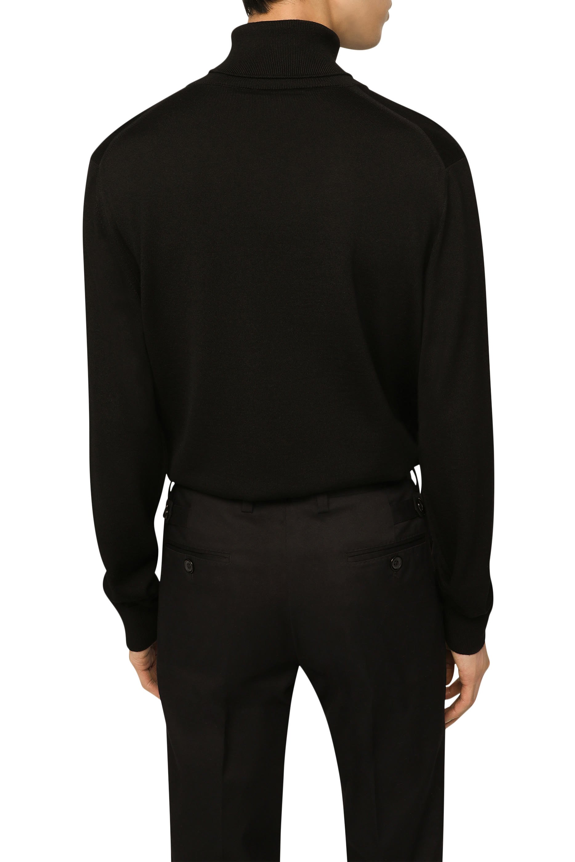 Logo Wool Turtle-Neck Sweater