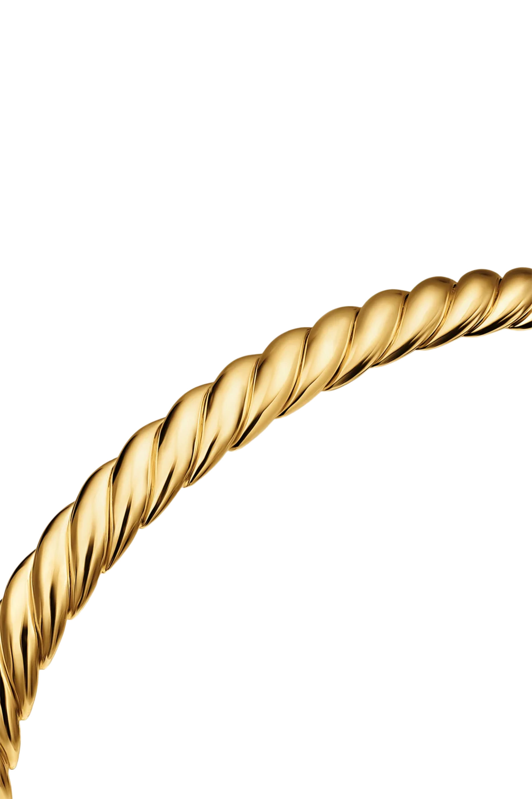Sculpted Cable Flex&reg; Bracelet, 18K Yellow Gold