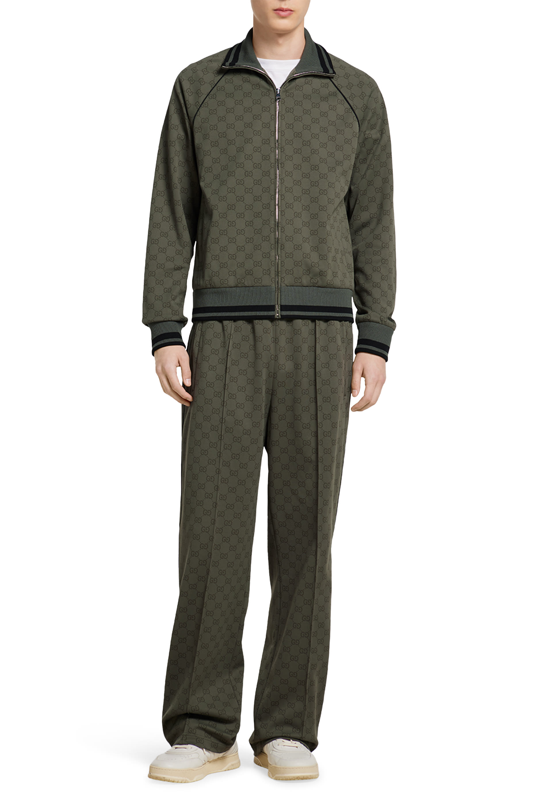 GG Jersey Jacquard Zip Jacket