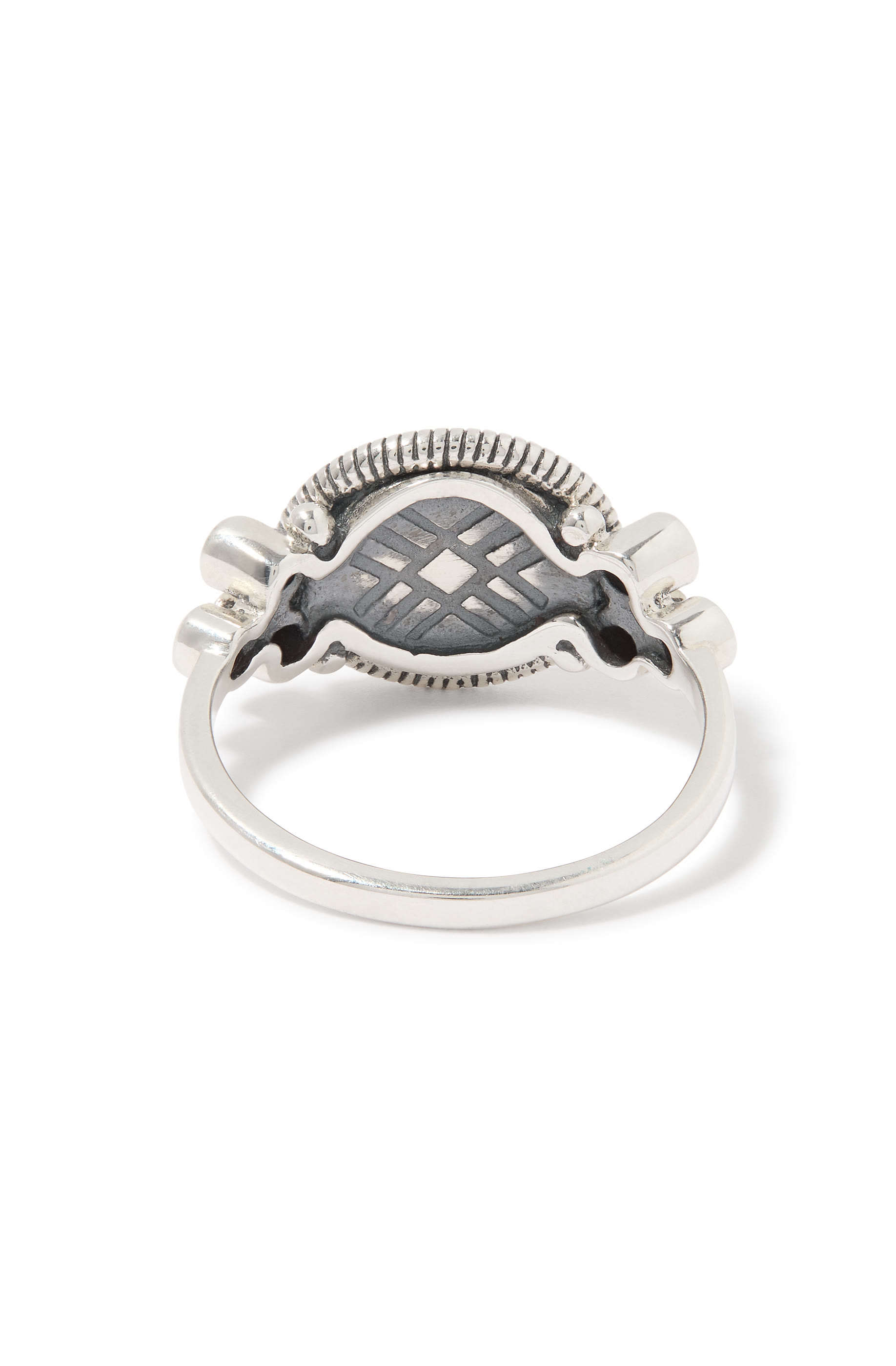 The Happiness Ring, 18K Yellow Gold & Sterling Silver with Garnet