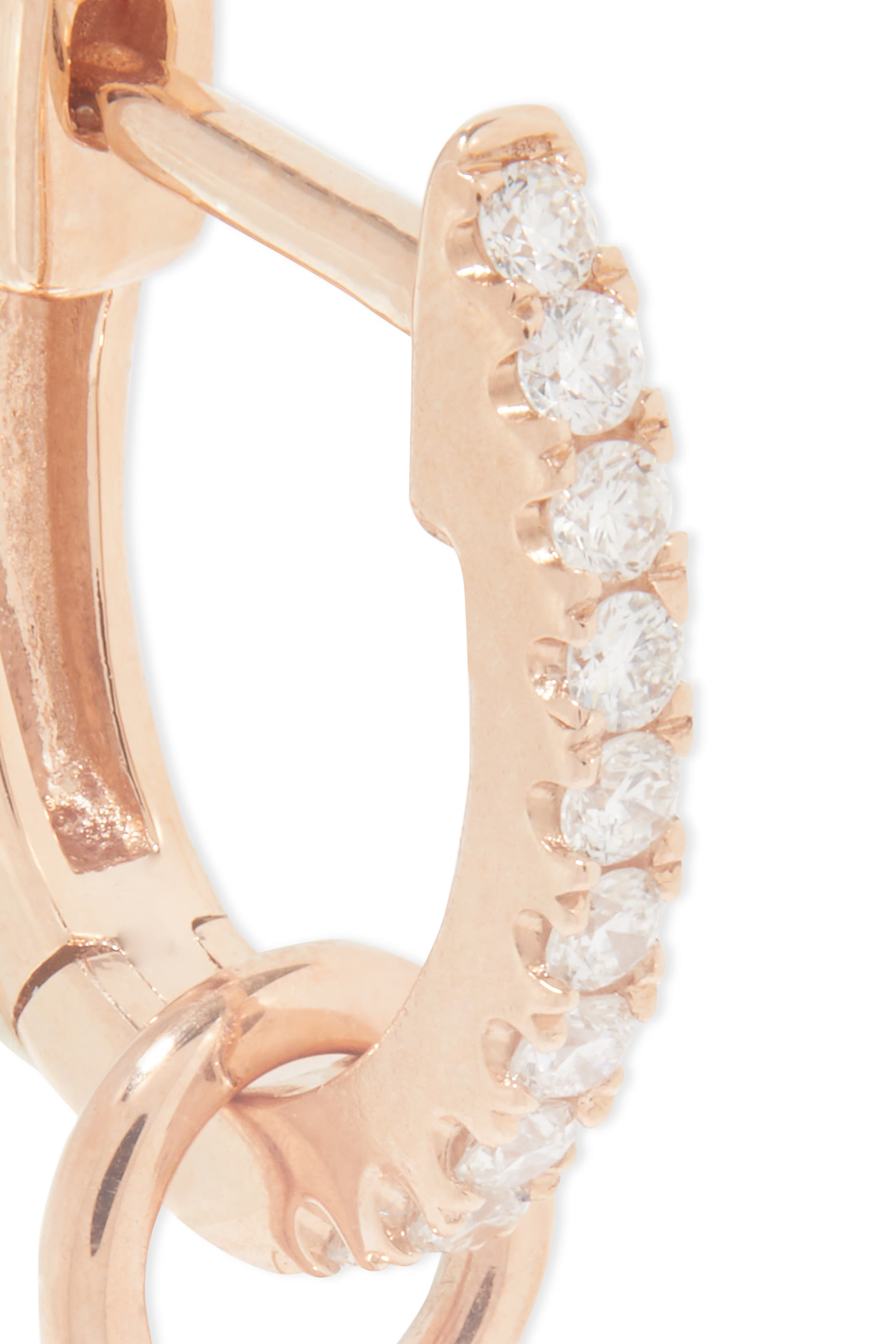 Heart Diamond Single Dangly Earring