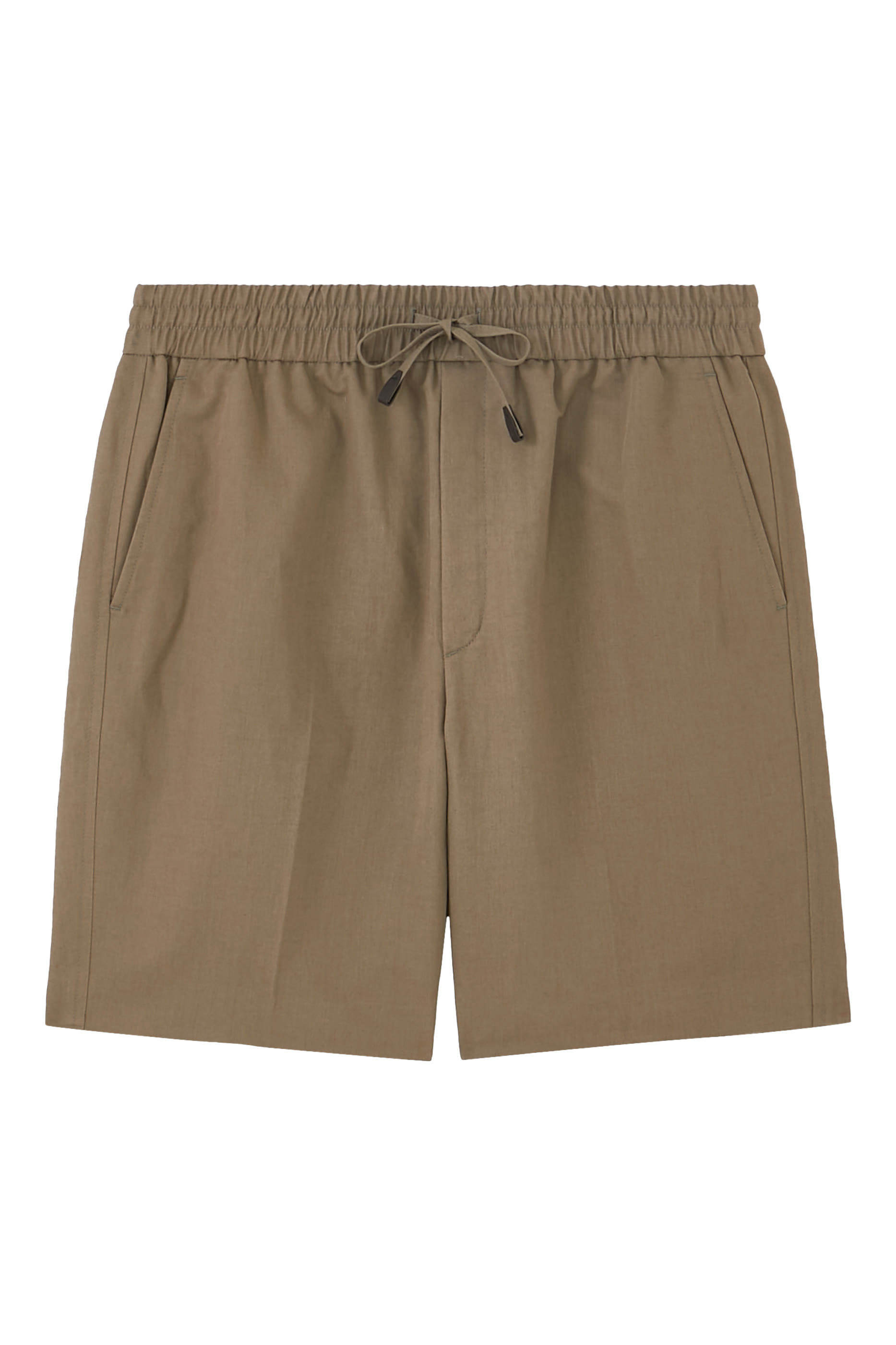 Cotton & Linen Gabardine Shorts