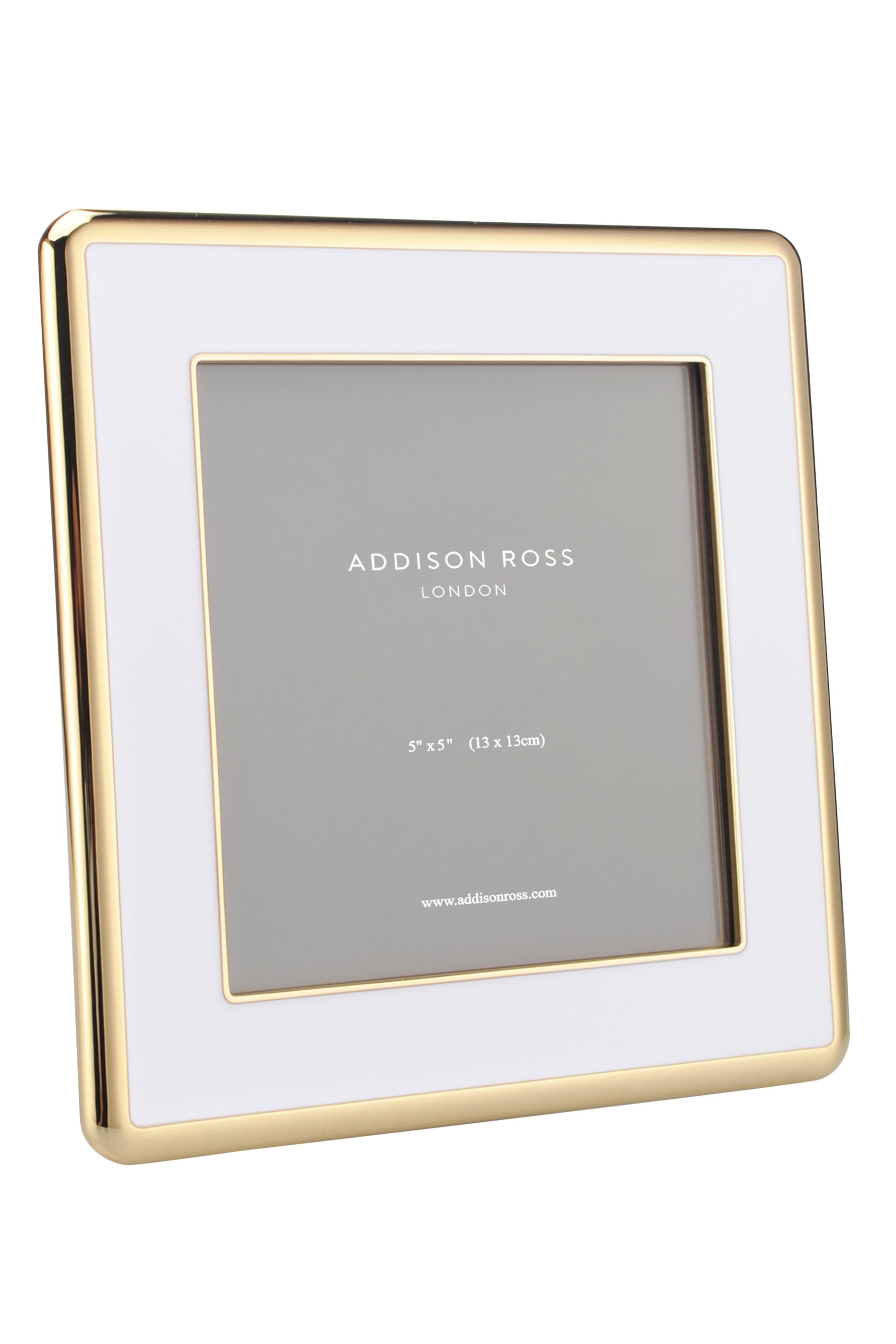 Curve Frame, Enamel & Gold, 5x5  