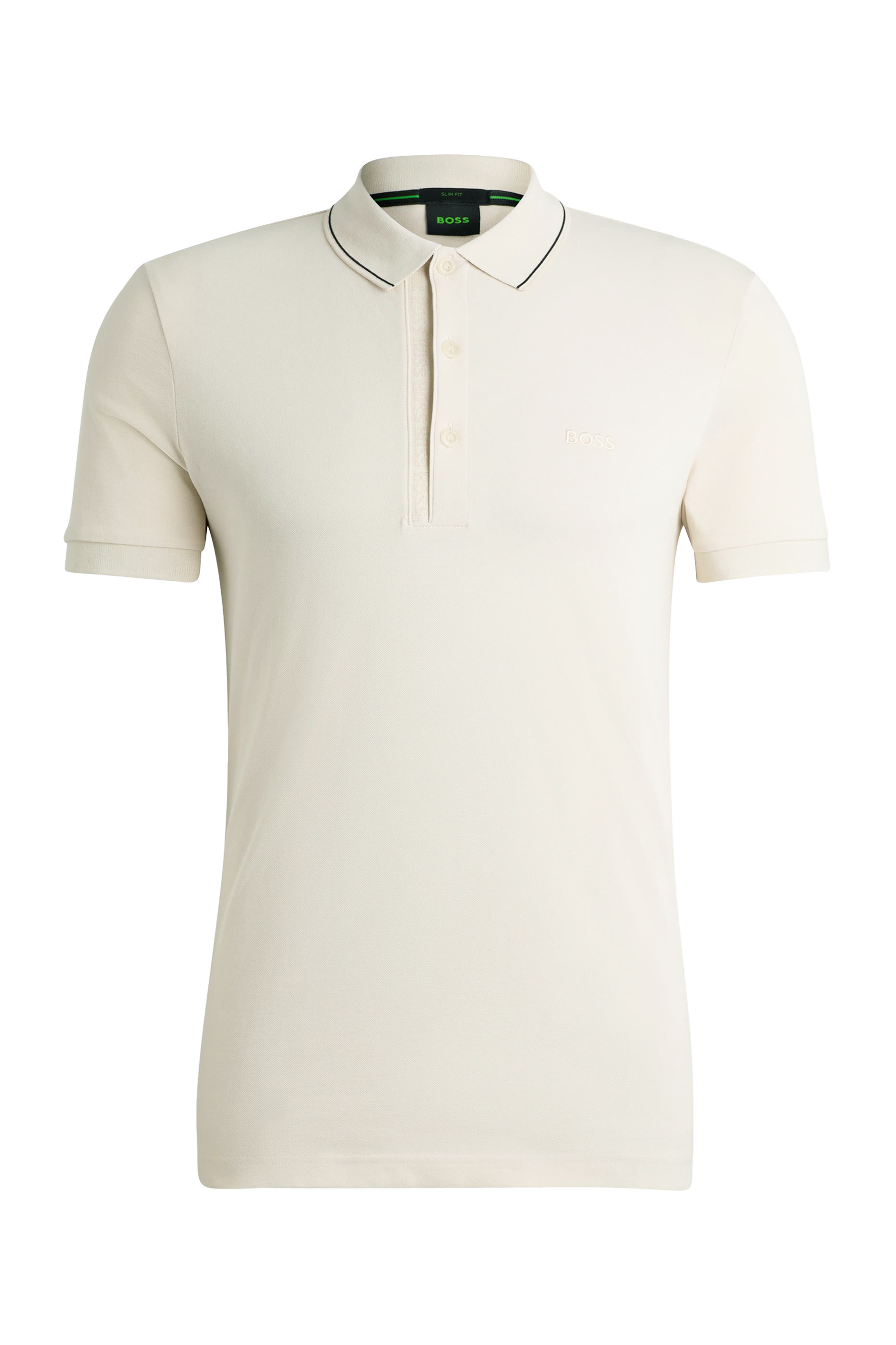 Slim-Fit Polo Shirt with Tonal Logo