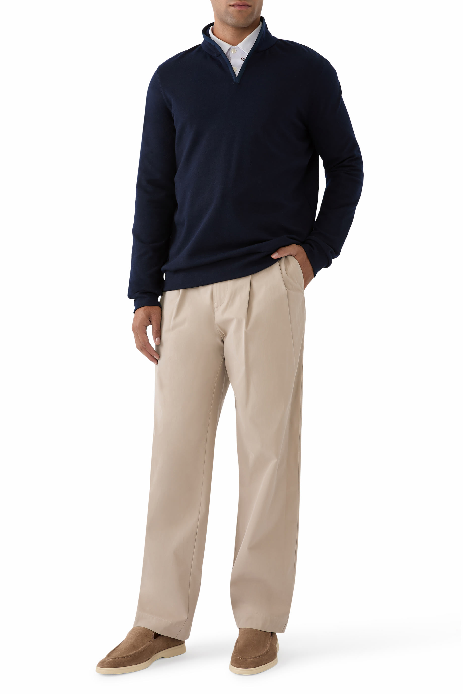 Wide Fit Cotton Pants