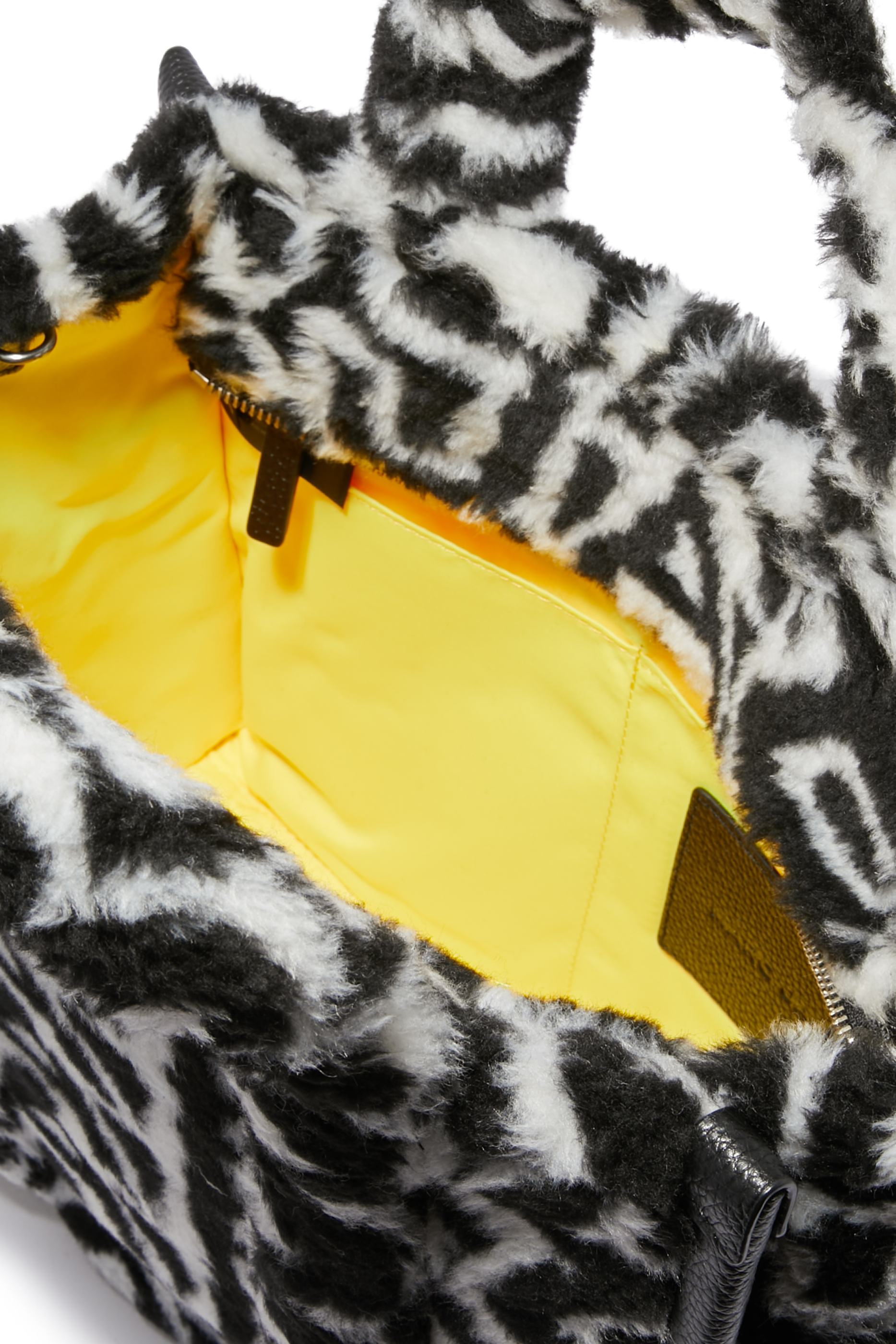 Fleece Crossbody Tote Bag