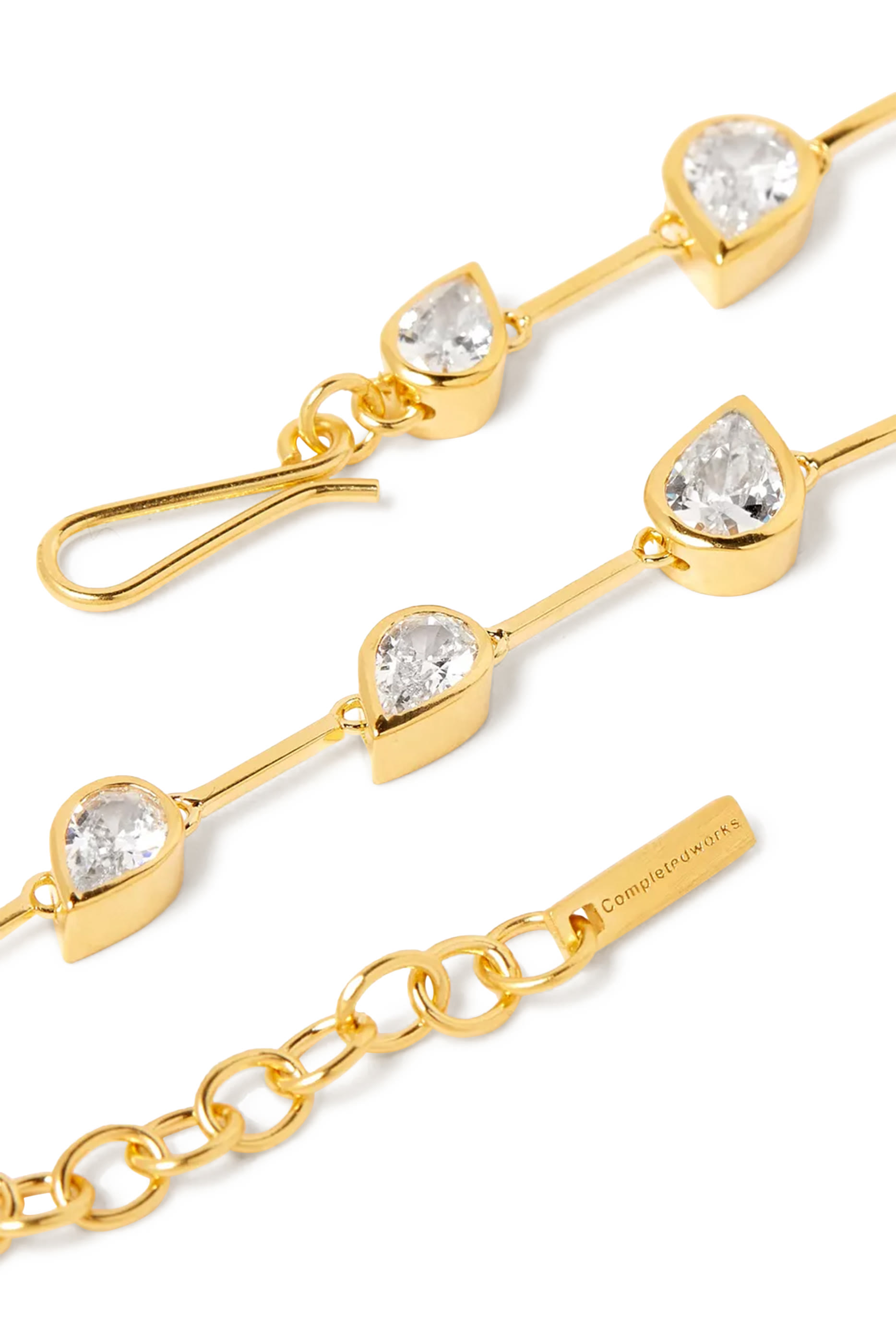 Myriad Bracelet, Recycled Sterling Silver Plated in 18k Yellow Gold Vermeil &  Zirconia