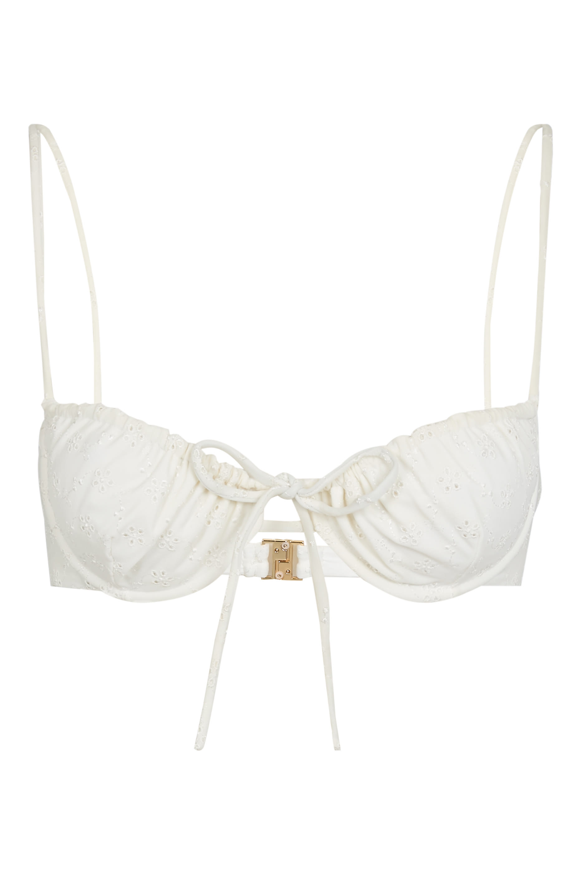 Halo Broderie Anglaise Bikini Top
