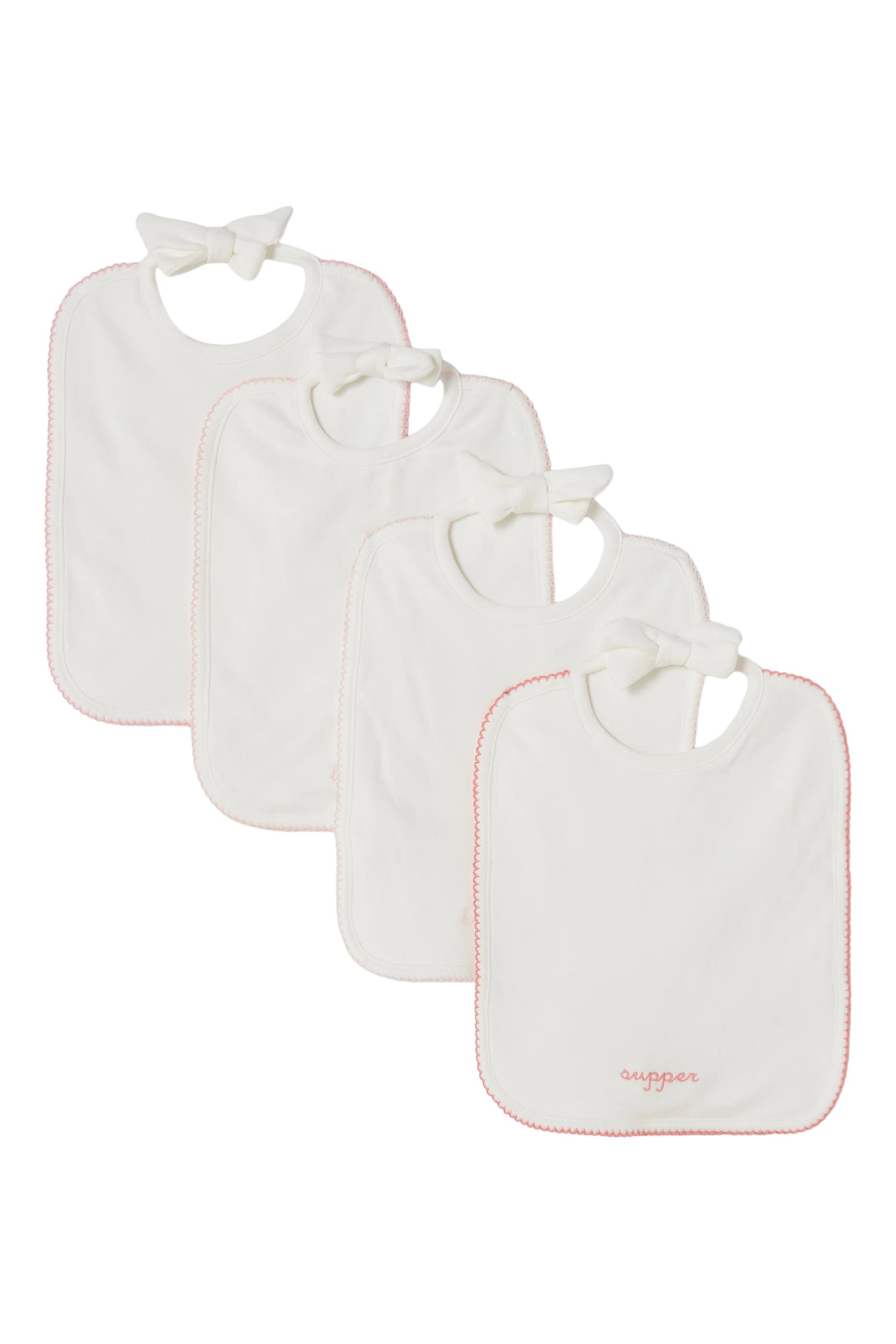 Kids Embroidered Bib Set