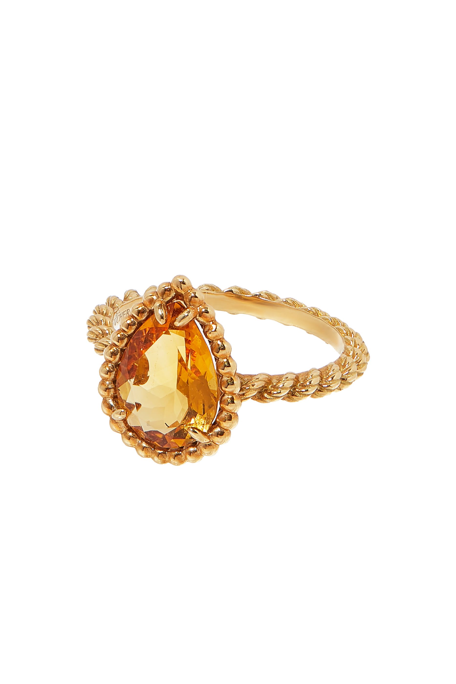 Serpent Boh&egrave;me Citrine Ring, 18k Yellow Gold & Citrine