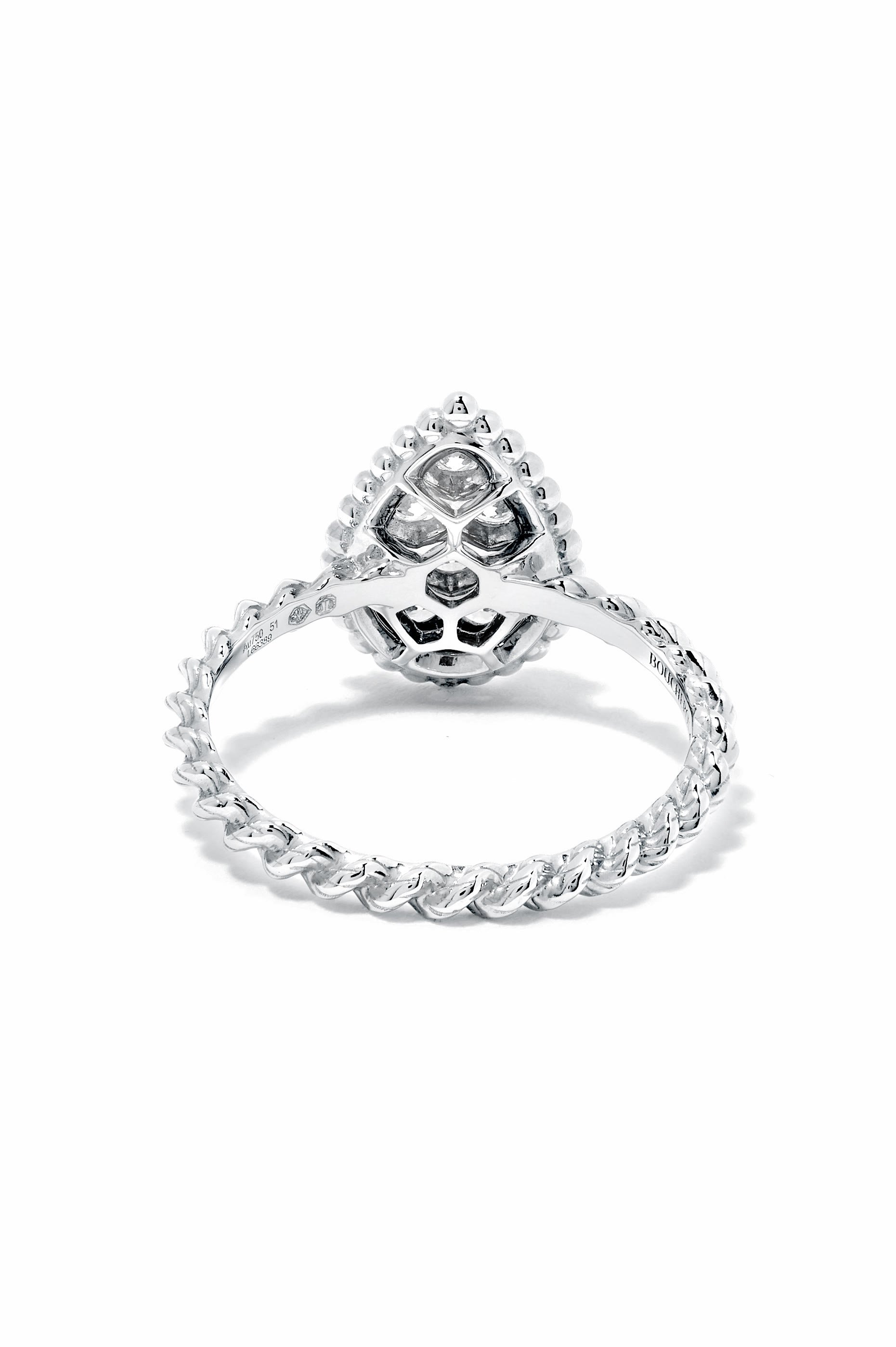 Serpent Boh&egrave;me Small Ring, 18k White Gold & Diamonds
