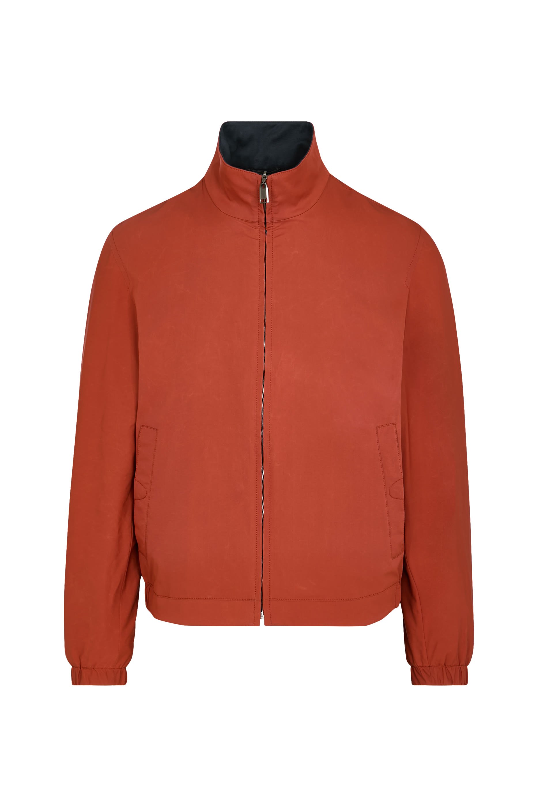  Stretch Silk and Cotton Jersey Reversible Blouson