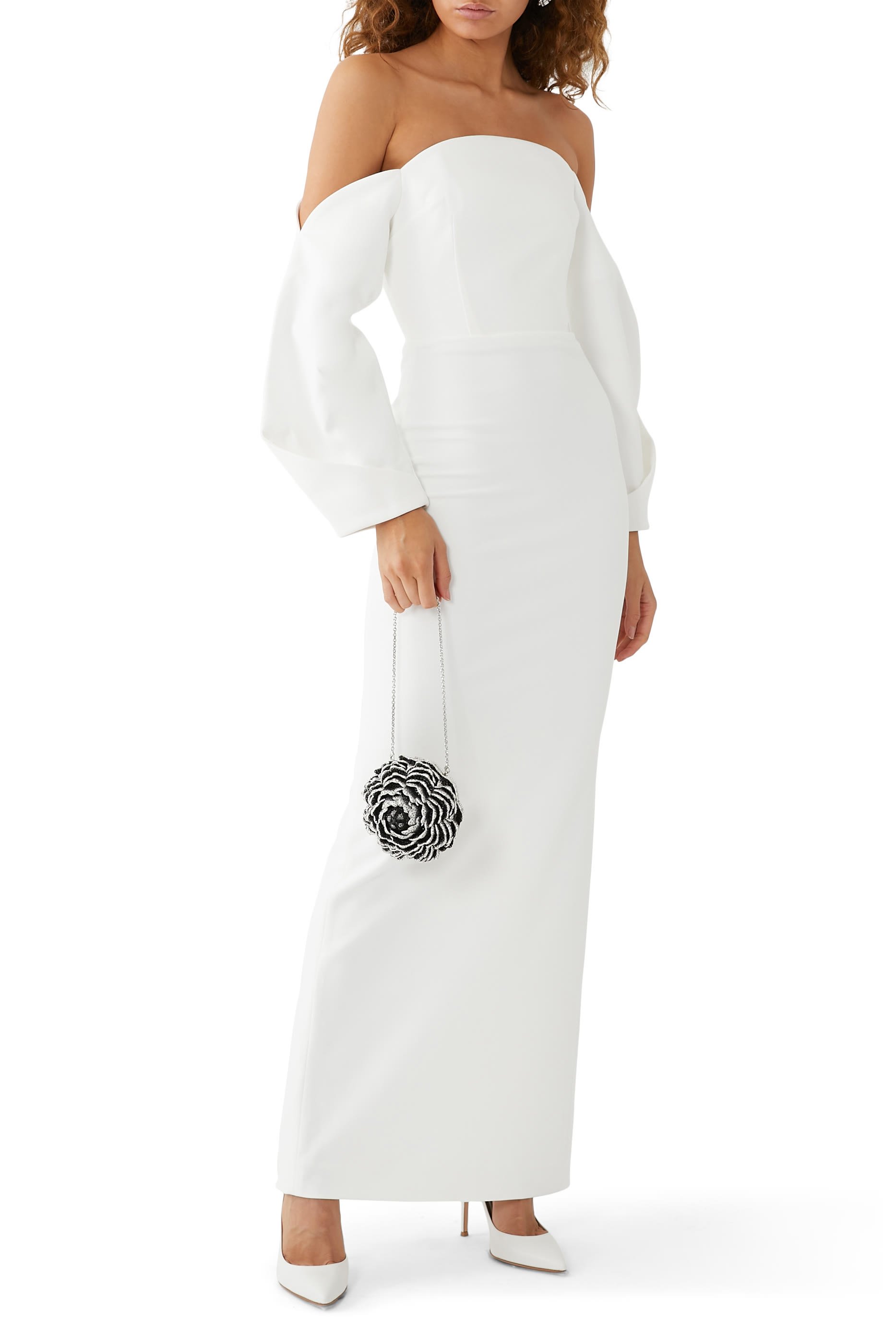 Lotta Cr&ecirc;pe Evening Gown