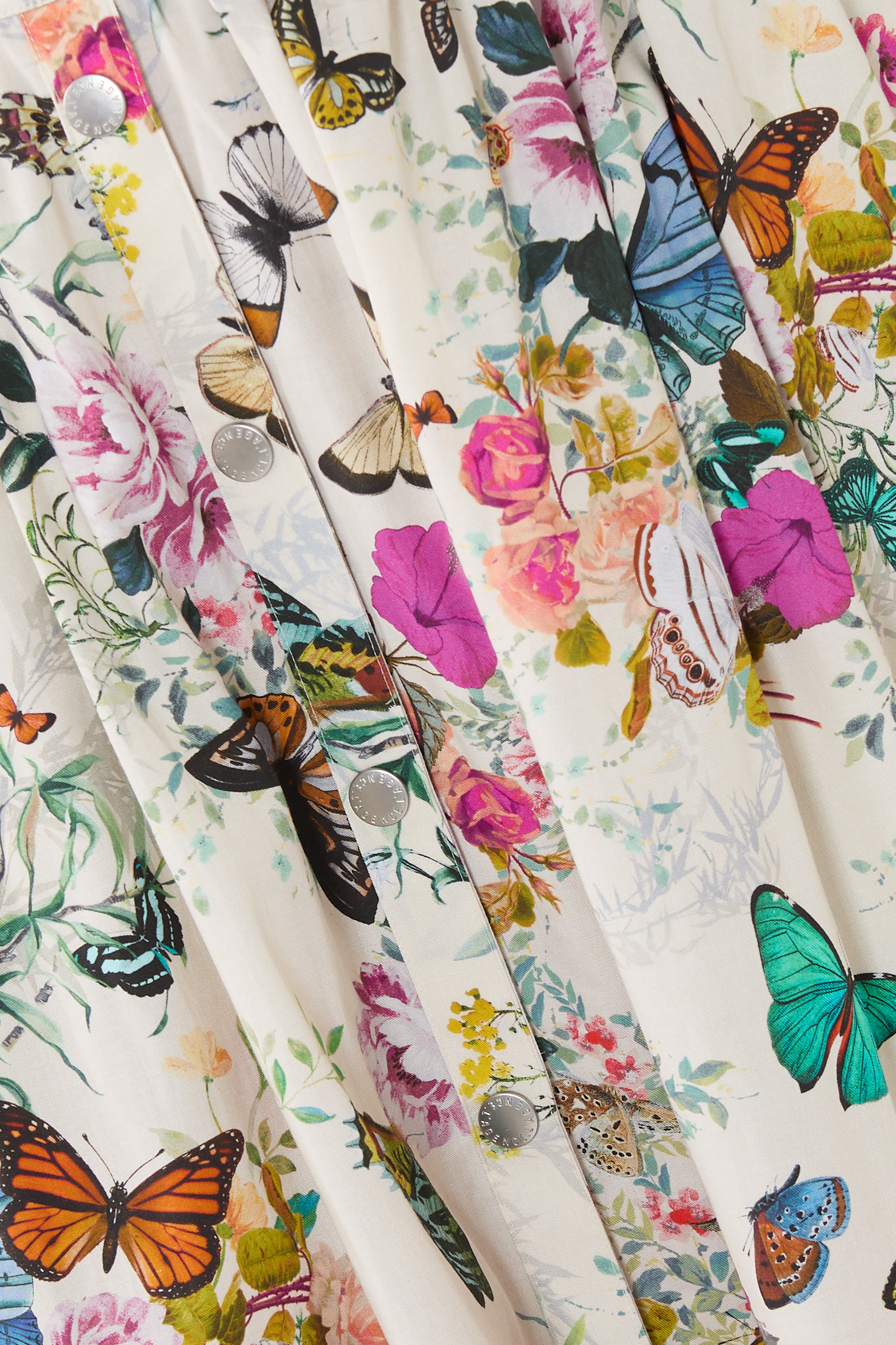 Seina Poplin Midi Skirt