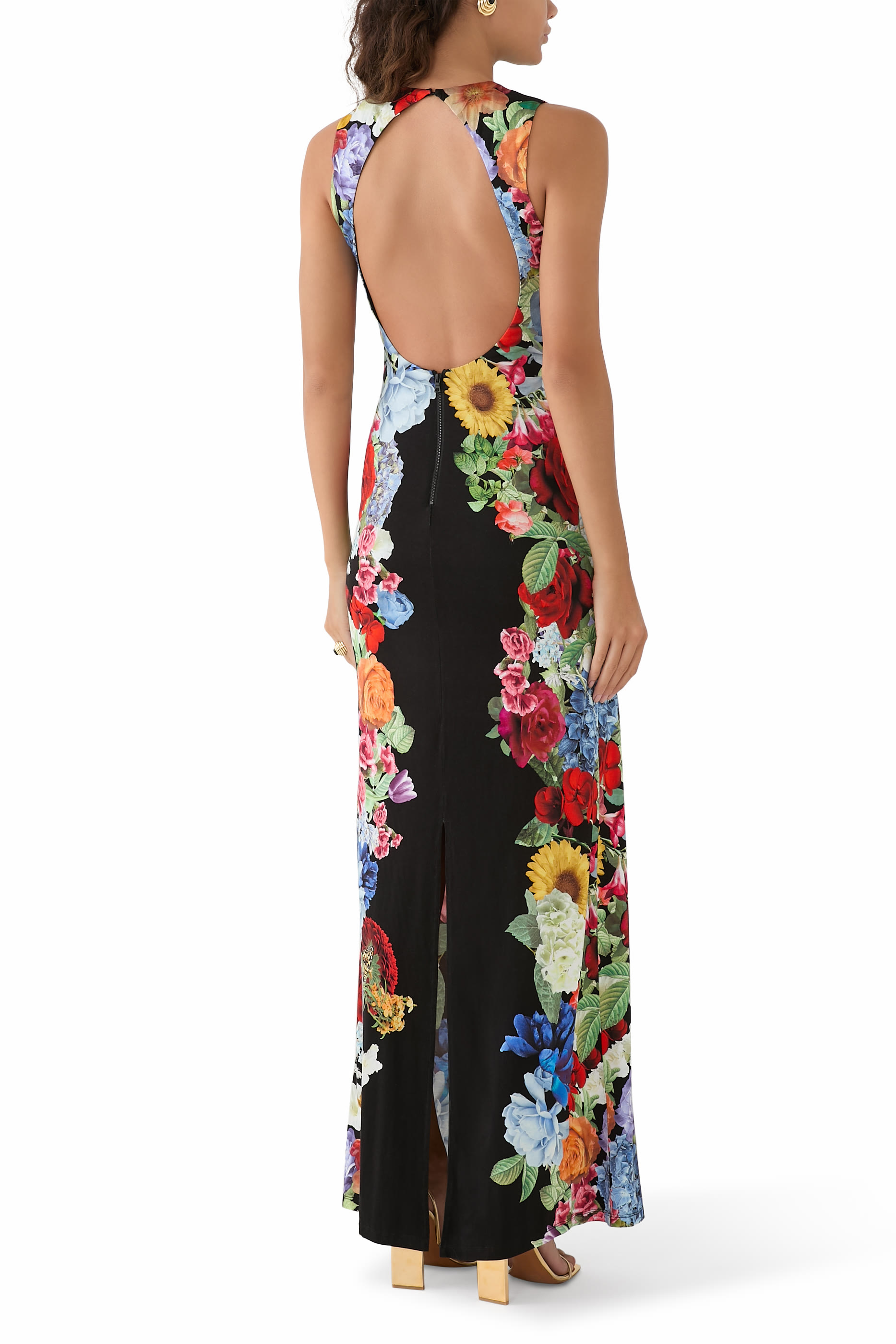 Delora Open Back Maxi Dress 