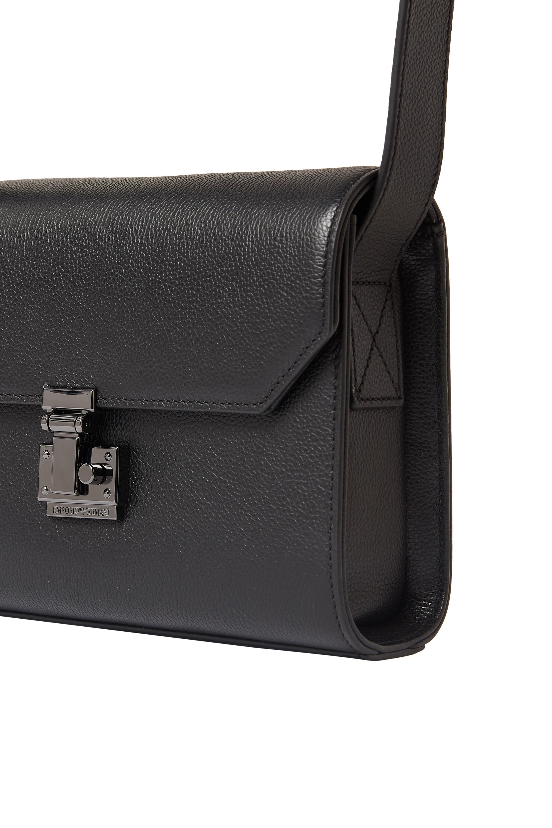 Metal Closure Crossbody Bag